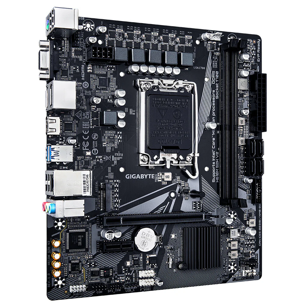 Gigabyte H610M S2H V2 ATX motherboard - Intel H610 LGA 1700 - Image 2