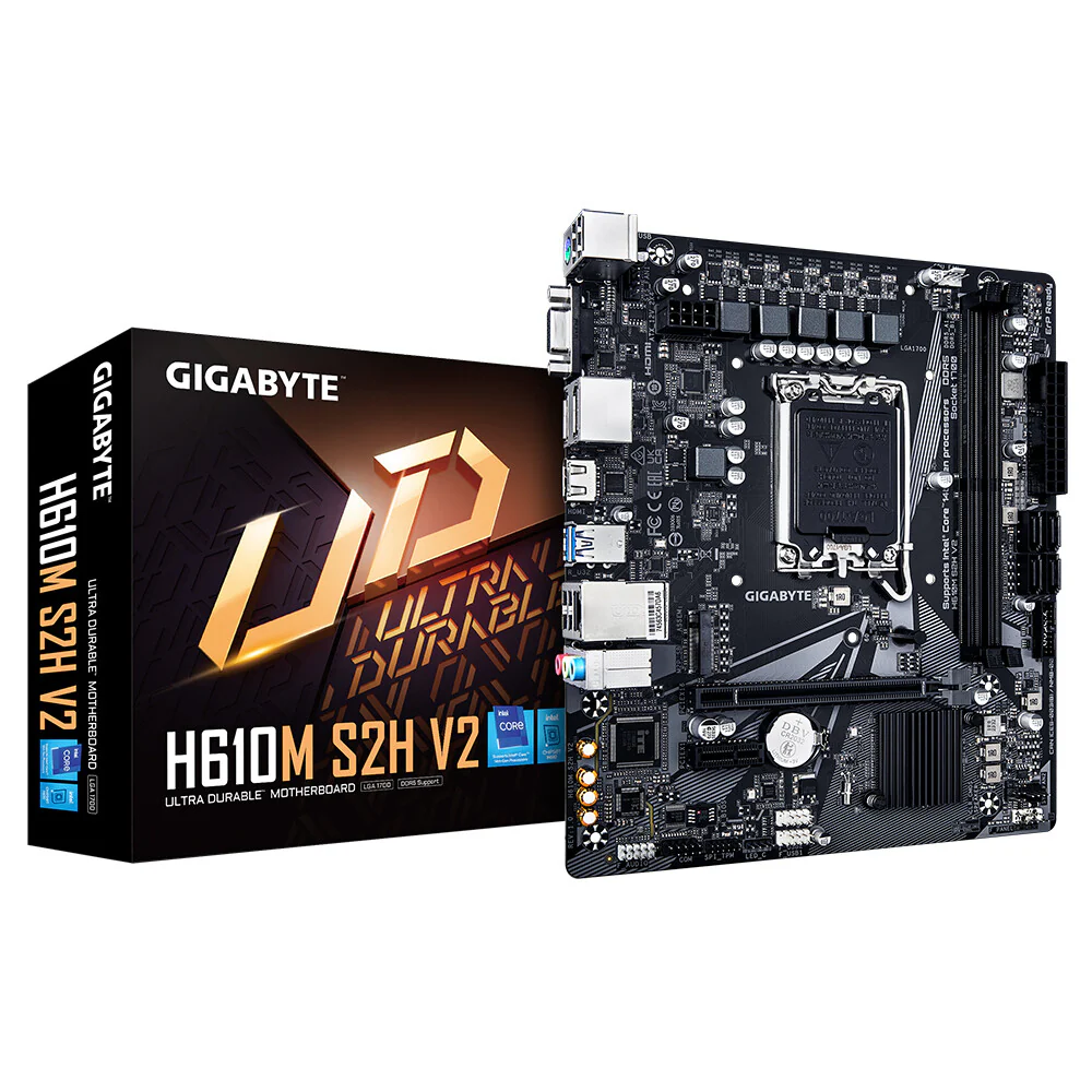 Gigabyte H610M S2H V2 ATX motherboard - Intel H610 LGA 1700 - Image 5