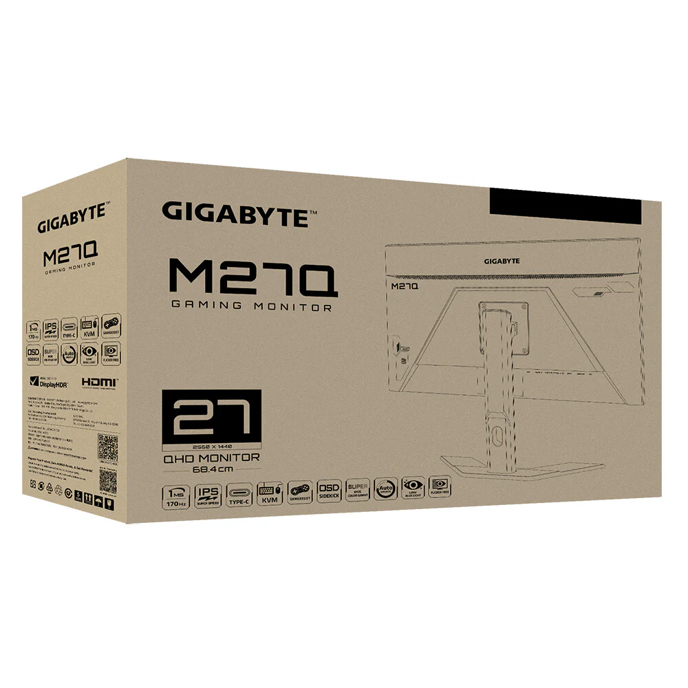 Gigabyte M27Q X - 68.6 cm (27") 2560 x 1440p Quad HD LED Monitor - Image 9