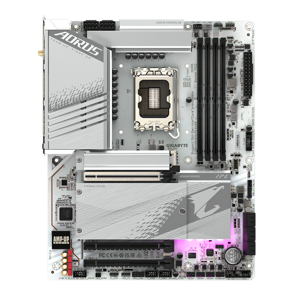 Gigabyte Z790 AORUS ELITE AX ICE ATX motherboard - Intel Z790 Express LGA 1700 - Image 2