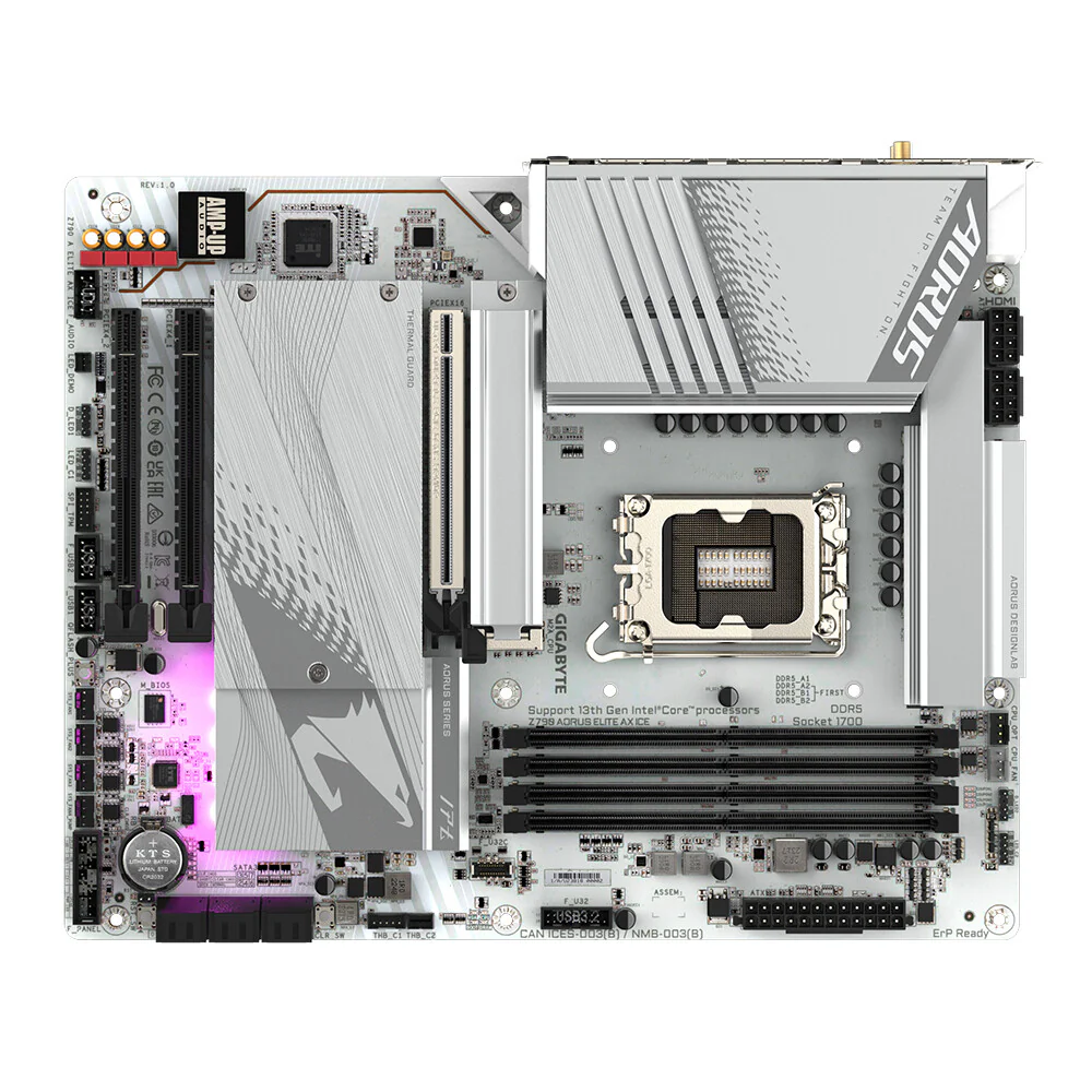 Gigabyte Z790 AORUS ELITE AX ICE ATX motherboard - Intel Z790 Express LGA 1700 - Image 5