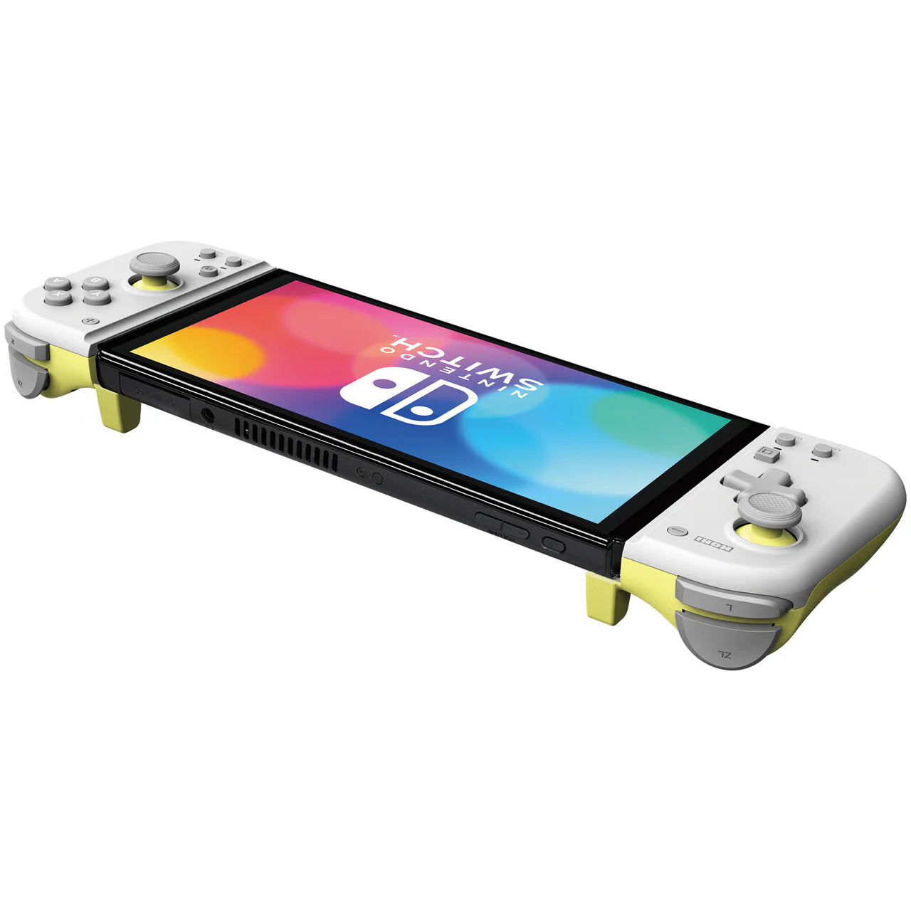 Hori Split Pad Compact -  Game Controllers for Nintendo Switch in Light Grey / Yellow - Image 3