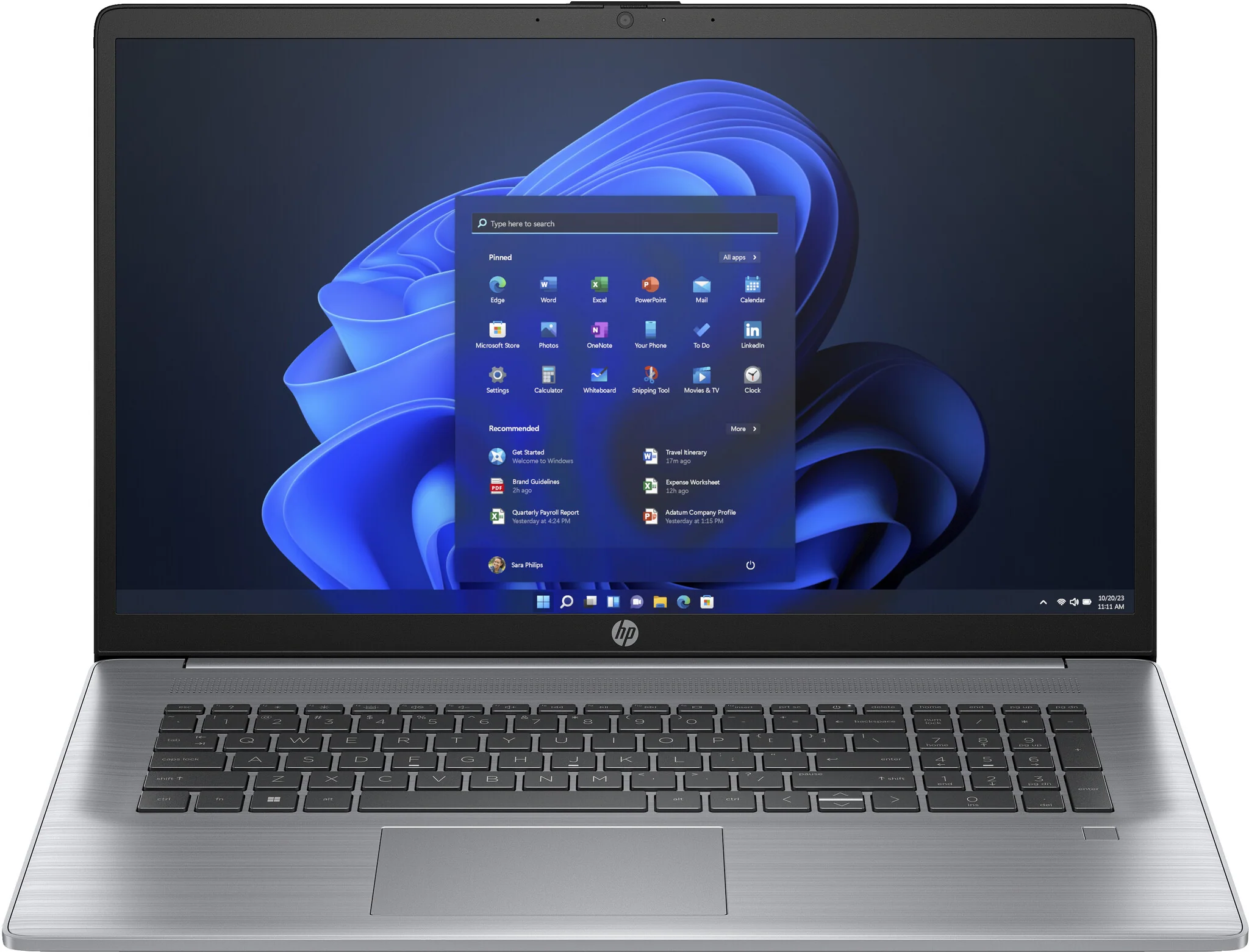 HP 470 G10 Laptop - 43.9 cm (17.3") - Intel® Core™ i7-1355U - 16 GB DDR4-SDRAM - 512 GB SSD - Wi-Fi 6 - Windows 11 Pro - Grey