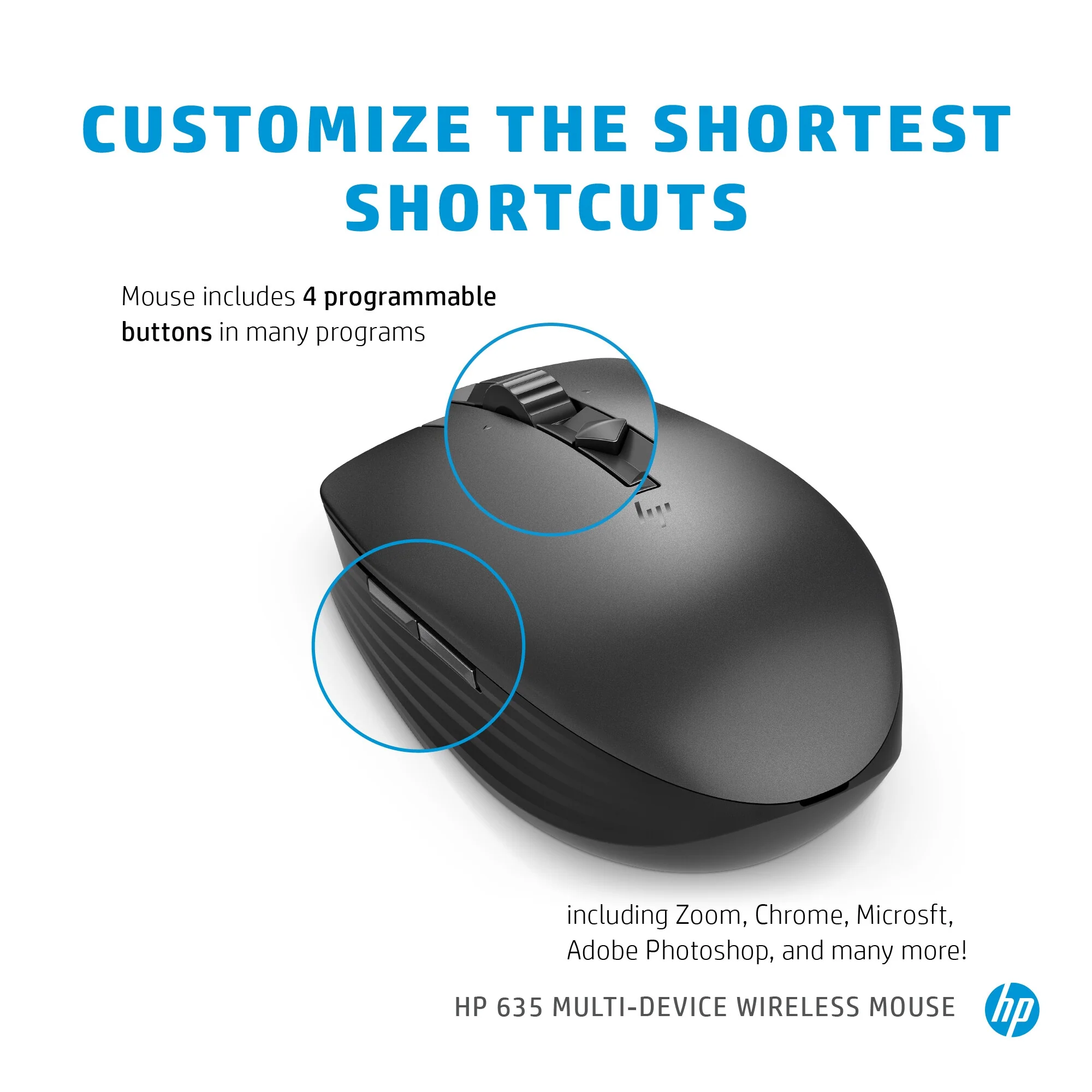 Hewlett Packard 635 - Bluetooth RF Wireless Mouse - 1,200 DPI - Image 7