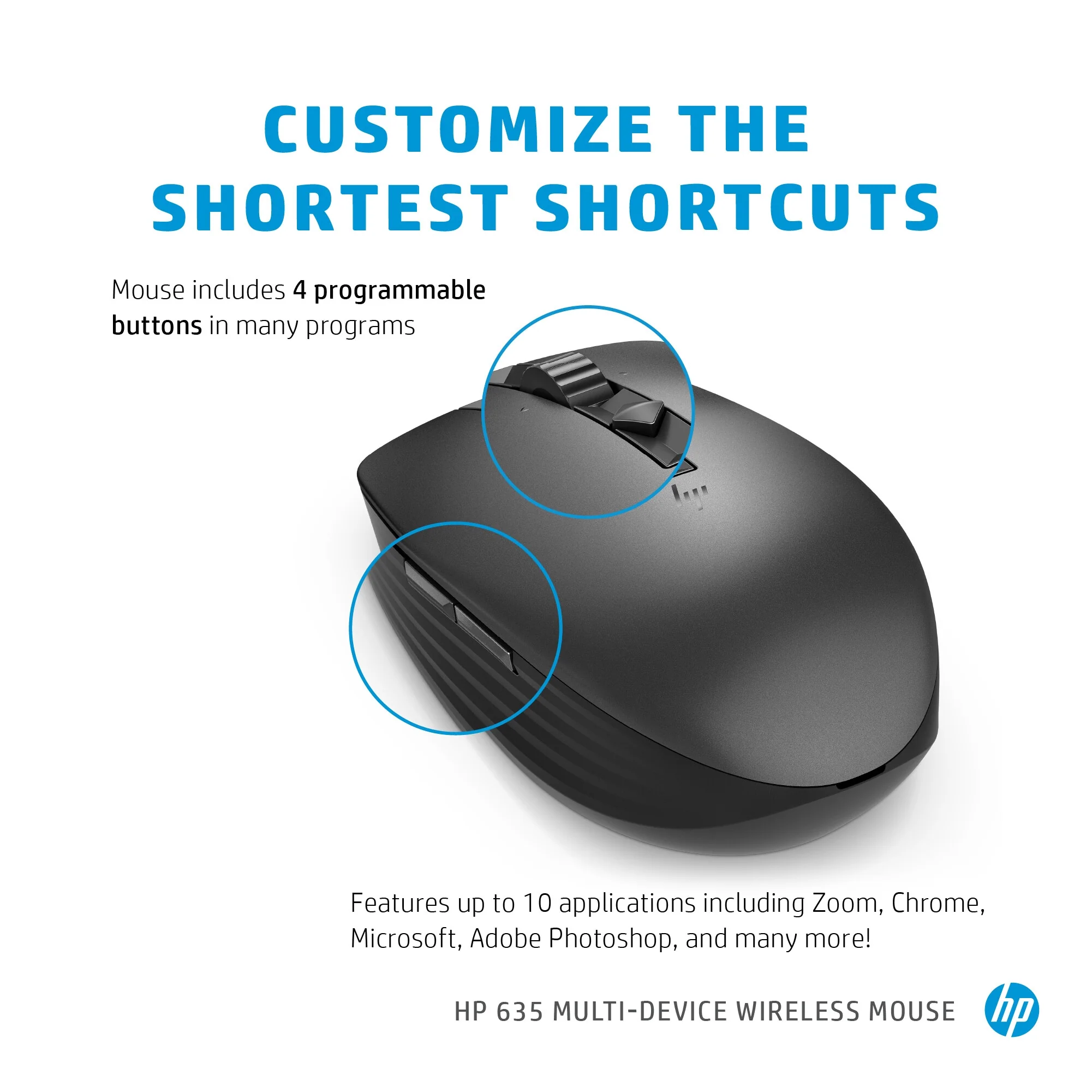 Hewlett Packard 635 - Bluetooth RF Wireless Mouse - 1,200 DPI - Image 9