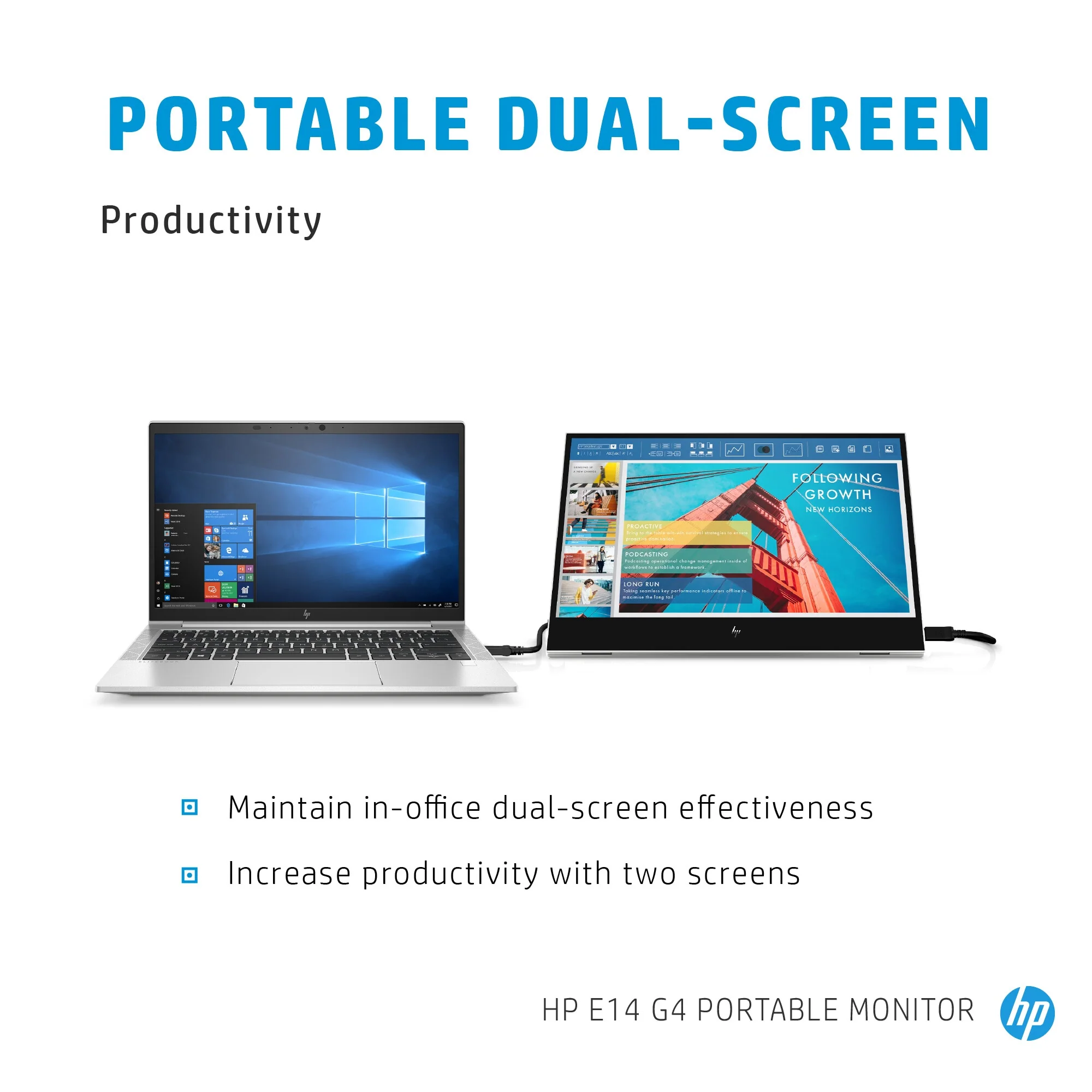 HP E-Series E14 G4 - 35.6 cm (14") - 1920 x 1080 pixels Full HD LED Monitor - Image 18
