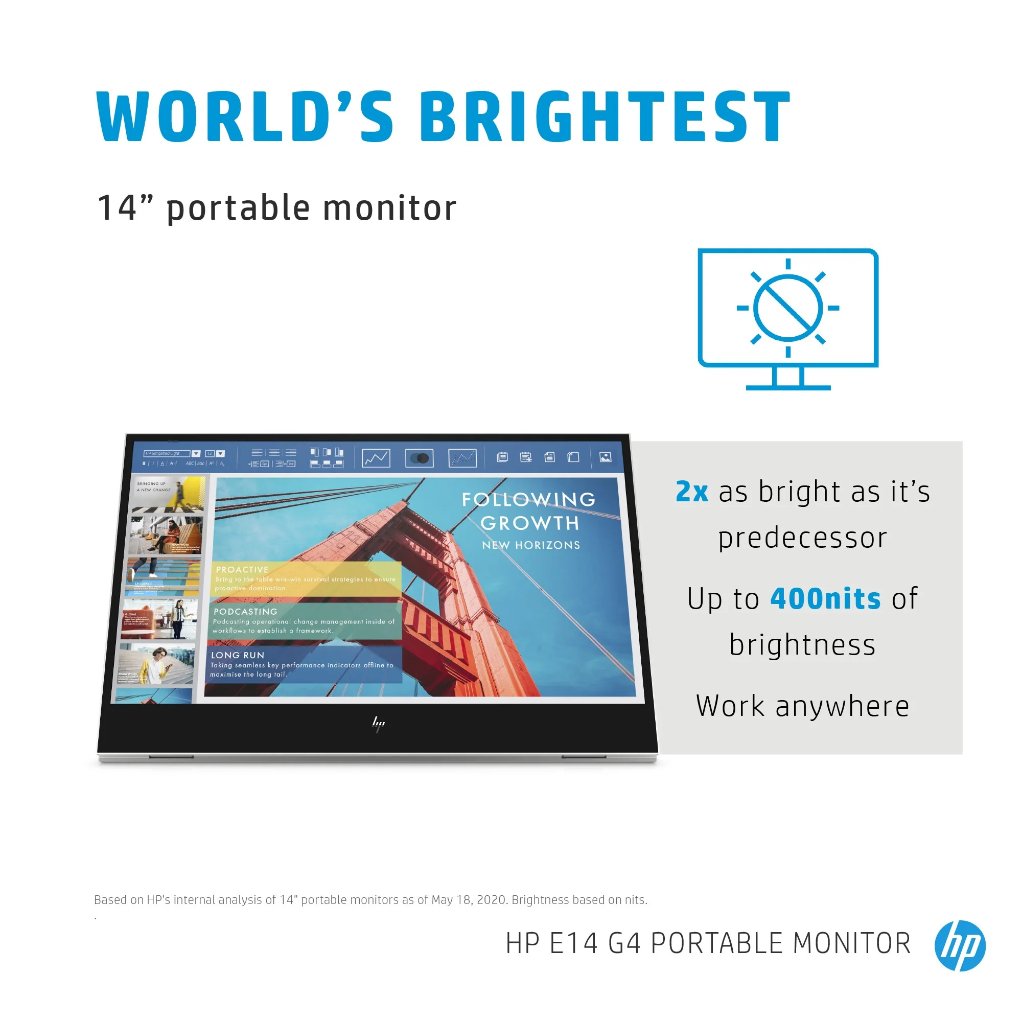 HP E-Series E14 G4 - 35.6 cm (14") - 1920 x 1080 pixels Full HD LED Monitor - Image 19