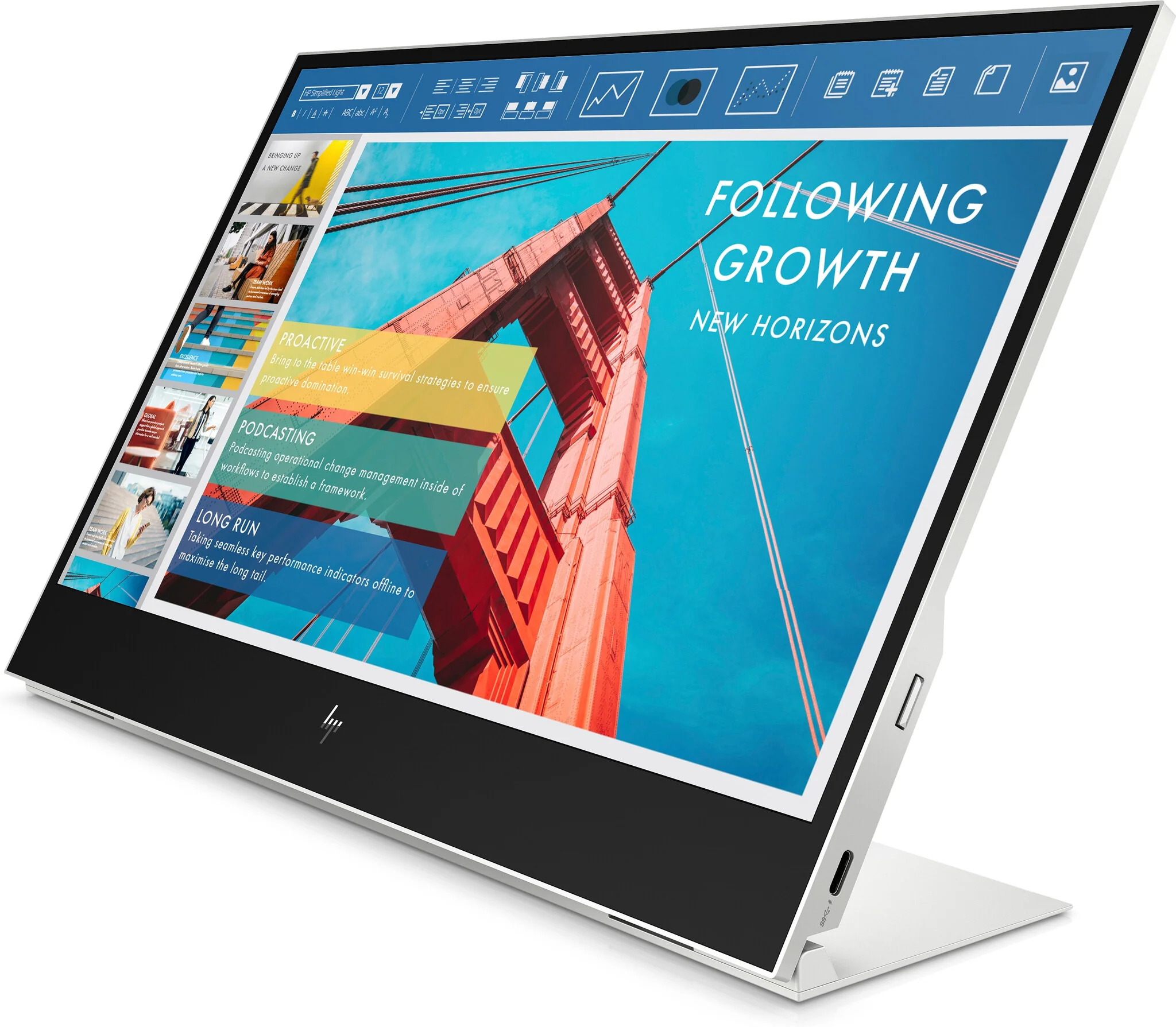 HP E-Series E14 G4 - 35.6 cm (14") - 1920 x 1080 pixels Full HD LED Monitor - Image 2