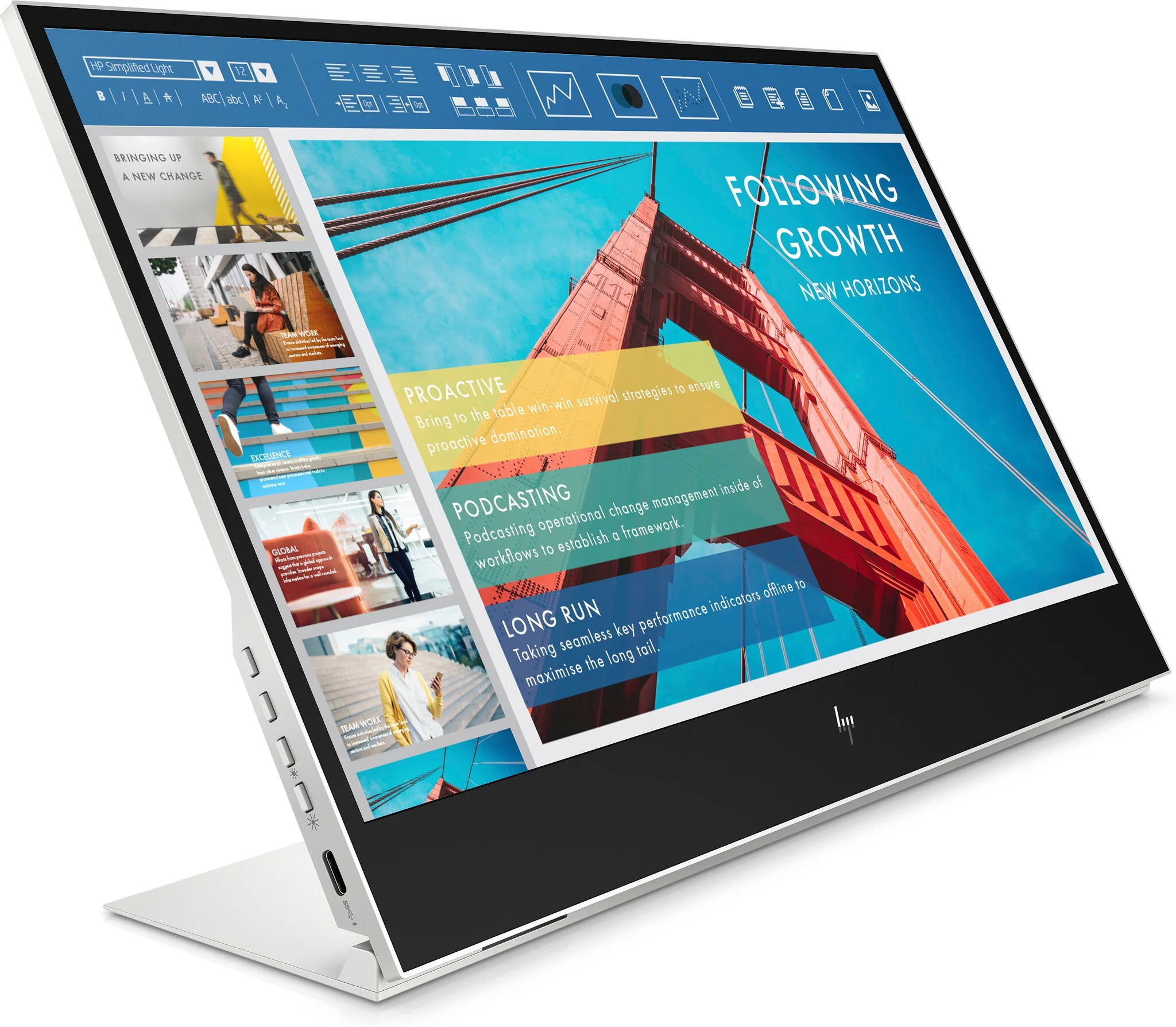 HP E-Series E14 G4 - 35.6 cm (14") - 1920 x 1080 pixels Full HD LED Monitor - Image 3
