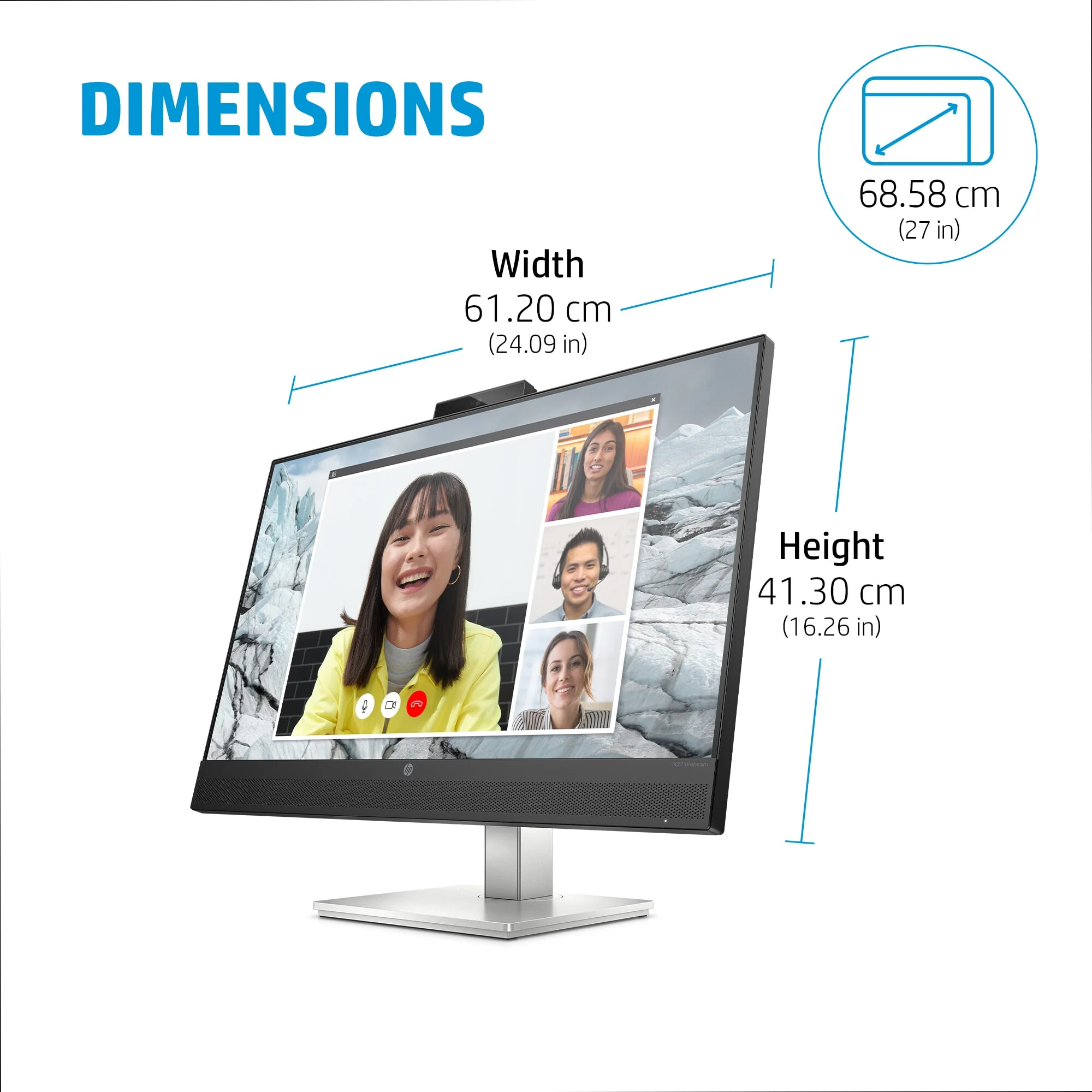 HP E-Series E27m G4 - 68.6 cm (27") 2560 x 1440p Quad HD Monitor - Image 12