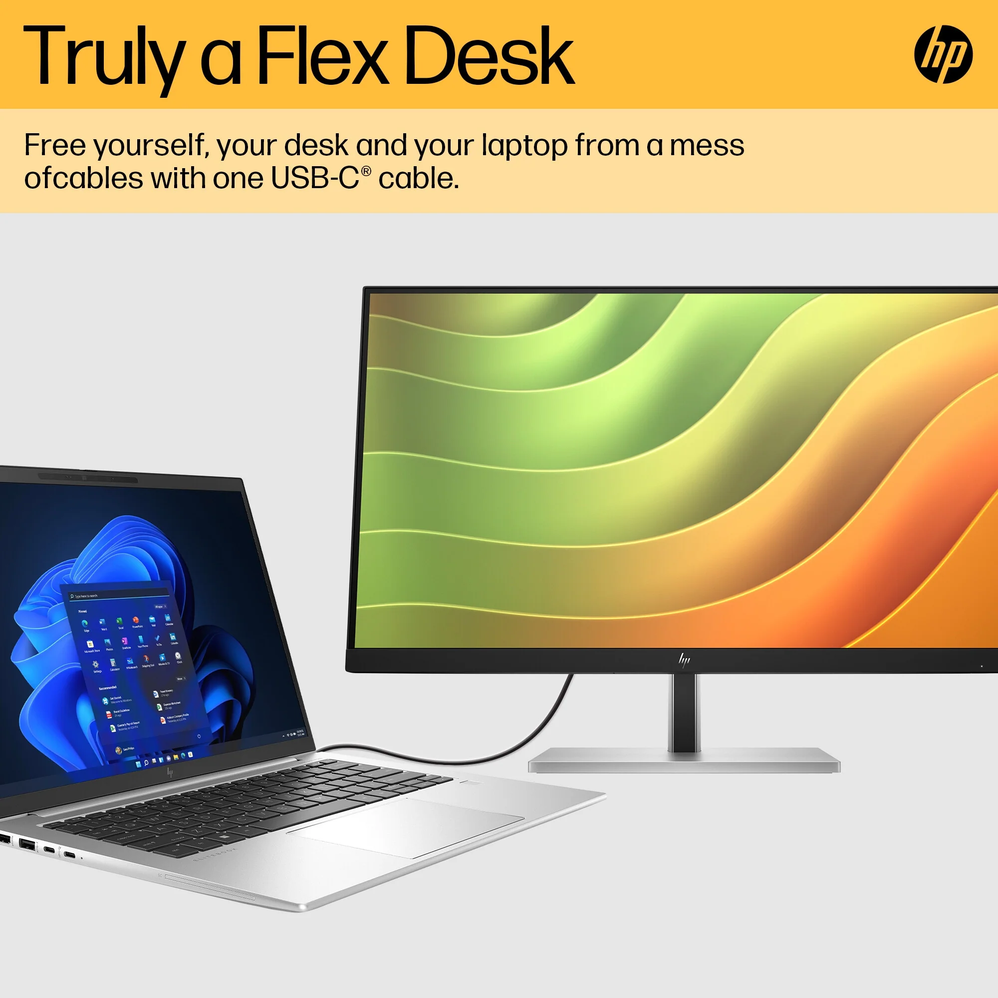 HP E24U G5 - 60.5 cm (23.8") - 1920 x 1080 pixels Full HD LCD Monitor - Image 10