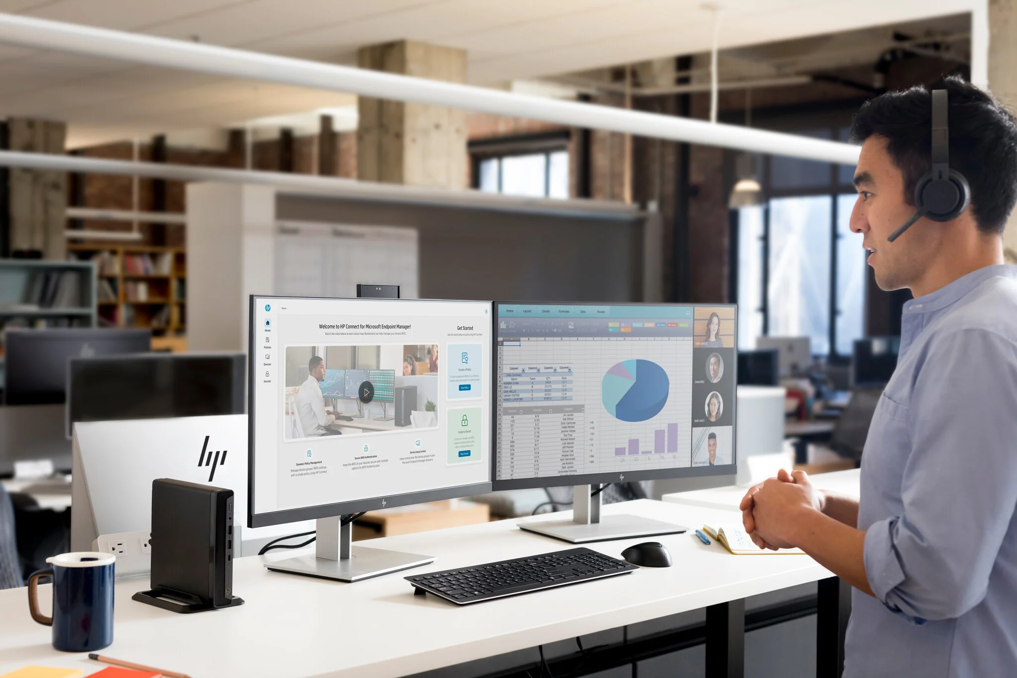HP E27D G4 - 68.6 cm (27") - 2560 x 1440 pixels Quad HD LED Monitor - Image 17