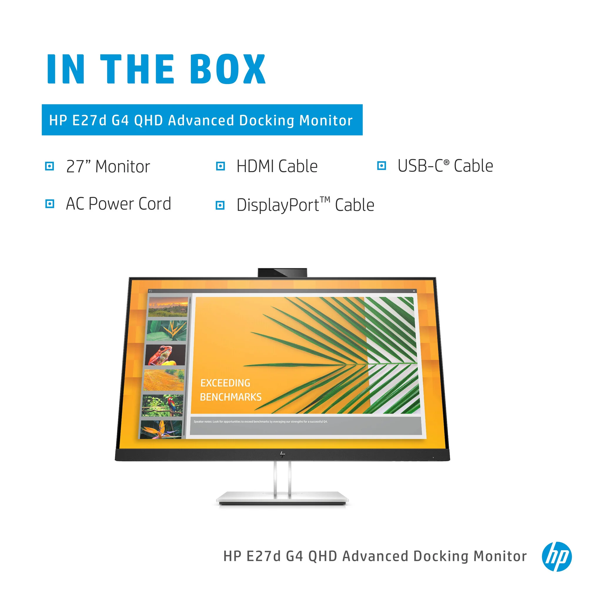 HP E27D G4 - 68.6 cm (27") - 2560 x 1440 pixels Quad HD LED Monitor - Image 20
