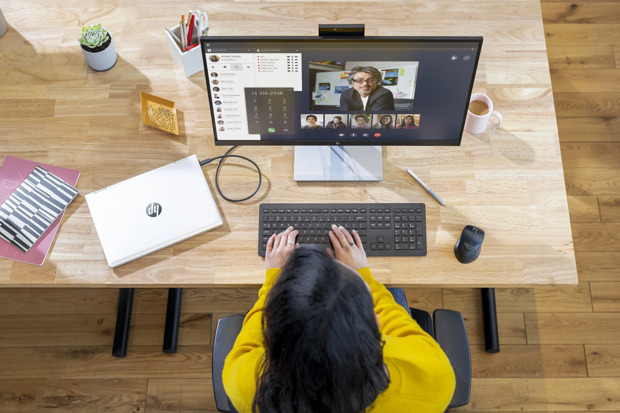 HP E27D G4 - 68.6 cm (27") - 2560 x 1440 pixels Quad HD LED Monitor - Image 10