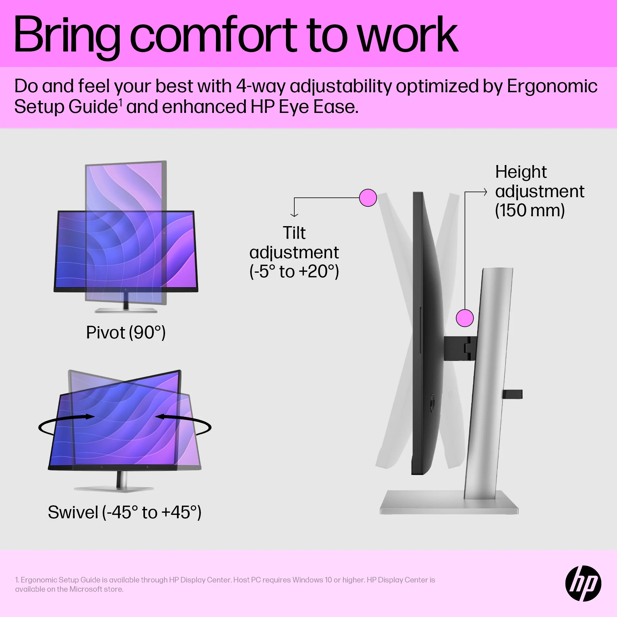 HP E27Q G5 - 68.6 cm (27") - 2560 x 1440 pixels Quad HD LCD Monitor - Image 11
