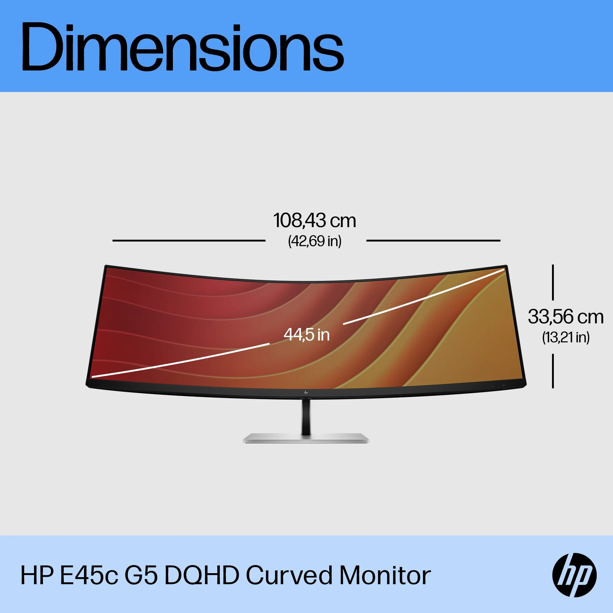 HP E45c G5 DQHD Curved Monitor - Image 10