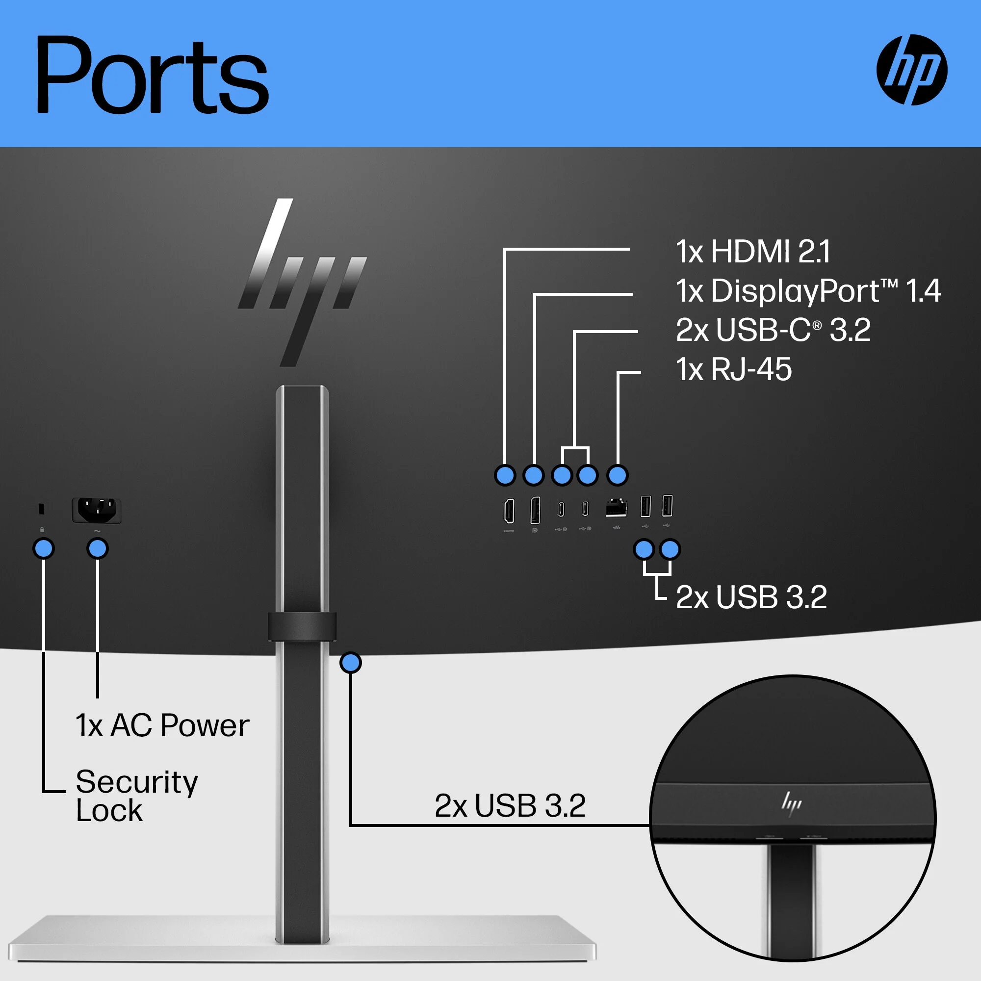 HP E45c G5 DQHD Curved Monitor - Image 7