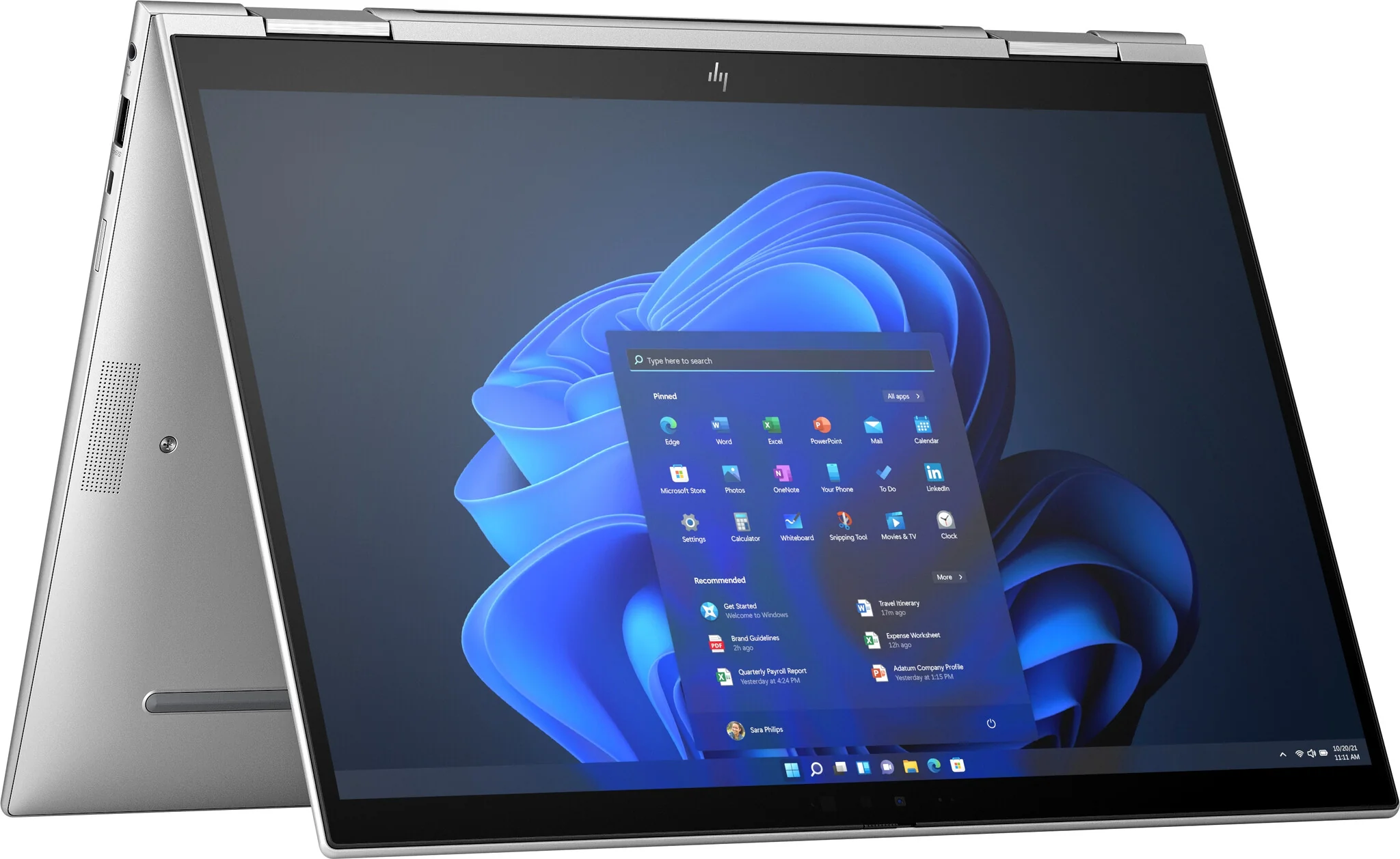 HP Elite x360 1040 G10 Hybrid (2-in-1) - Touchscreen - 35.6 cm (14") - Intel® Core™ i7-1355U - 16 GB LPDDR5-SDRAM - 1 TB SSD - Wi-Fi 6E - Windows 11 Pro - Silver - Image 7