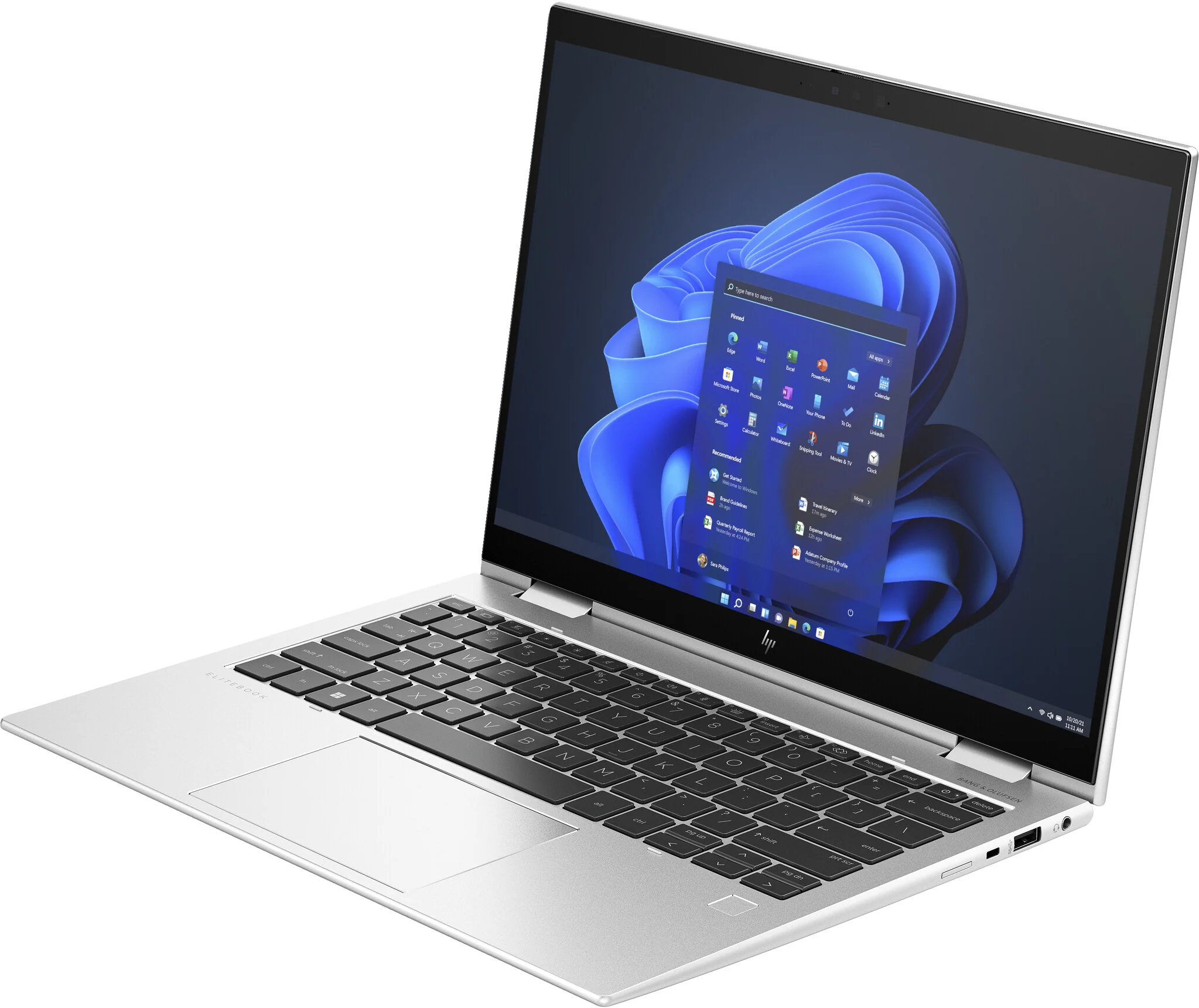HP Elite x360 830 G10 Hybrid (2-in-1) - Touchscreen - 33.8 cm (13.3") - Intel® Core™ i5-1335U - 16 GB - 512 GB SSD - Wi-Fi 6E - Windows 11 Pro - Silver - Image 2
