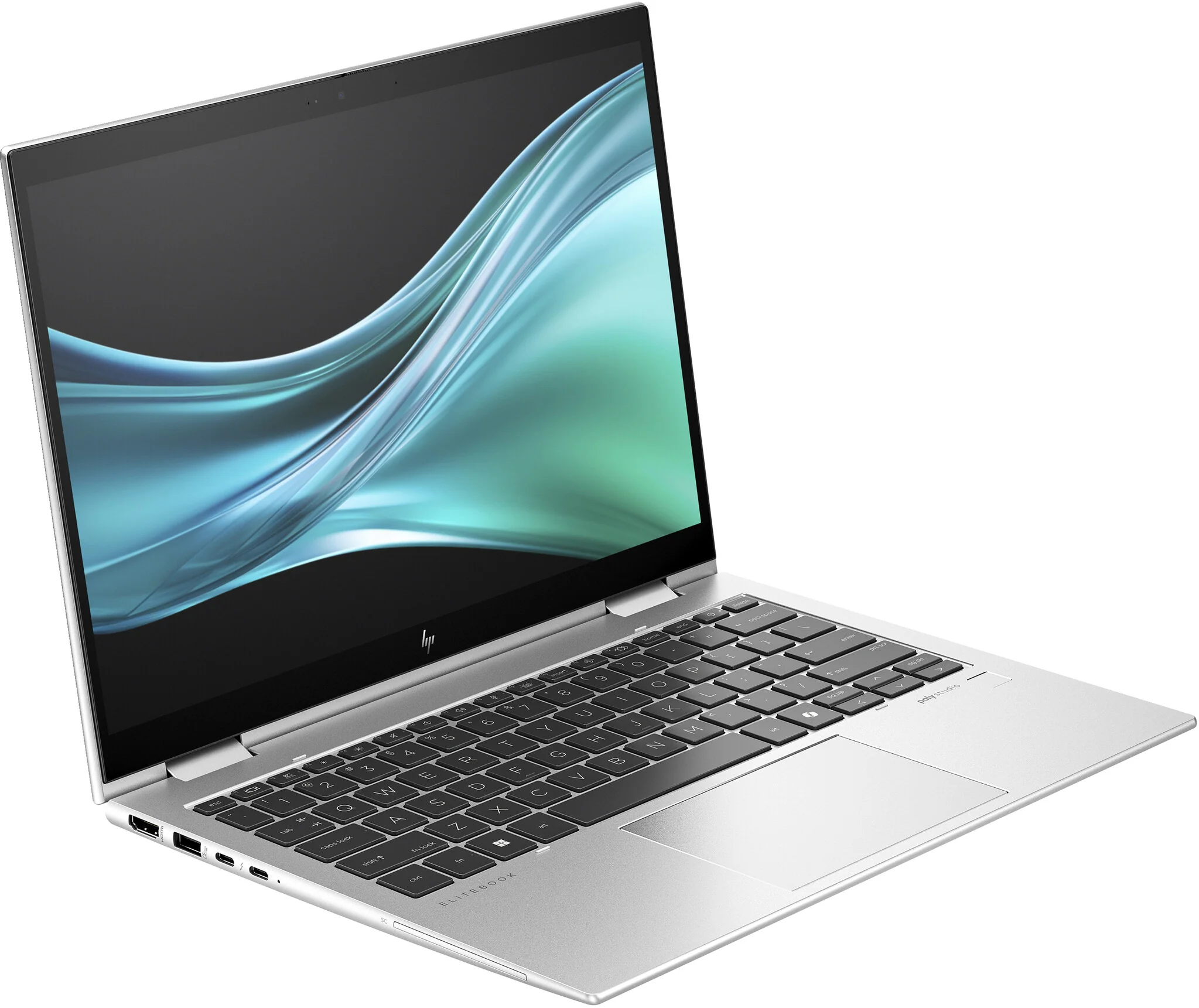 HP Elite x360 830 G11 Hybrid (2-in-1) - 33.8 cm (13.3") - Touchscreen - Intel Core Ultra 7 155U - 16 GB LPDDR5x-SDRAM - 512 GB SSD - Wi-Fi 6E - Windows 11 Pro - Silver - Image 2