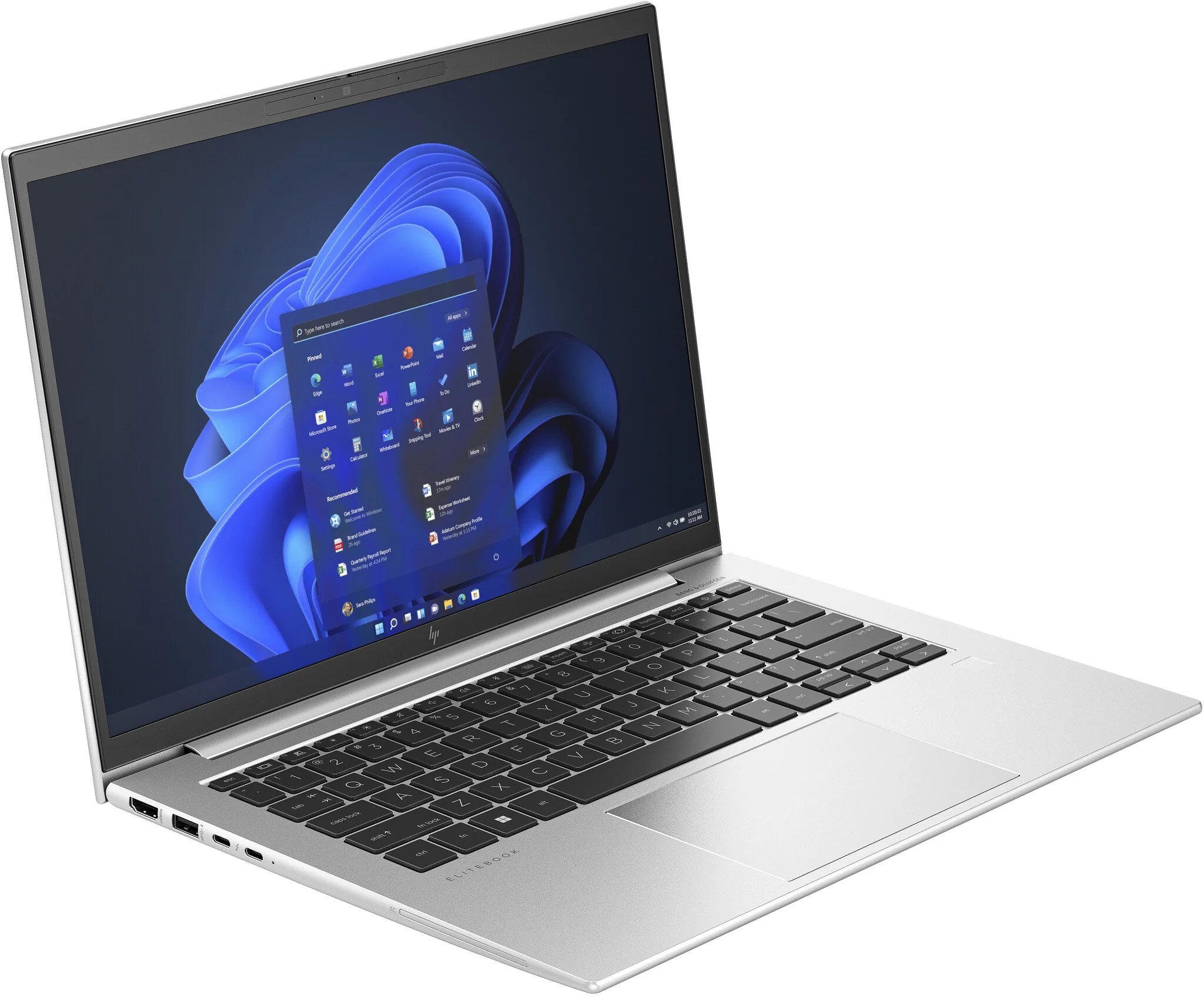 HP EliteBook 1040 14 G10 Laptop - 35.6 cm (14") - Intel® Core™ i7-1355U - 32 GB DDR5-SDRAM - 1 TB SSD - Wi-Fi 6E - Windows 11 Pro - Silver - Image 2