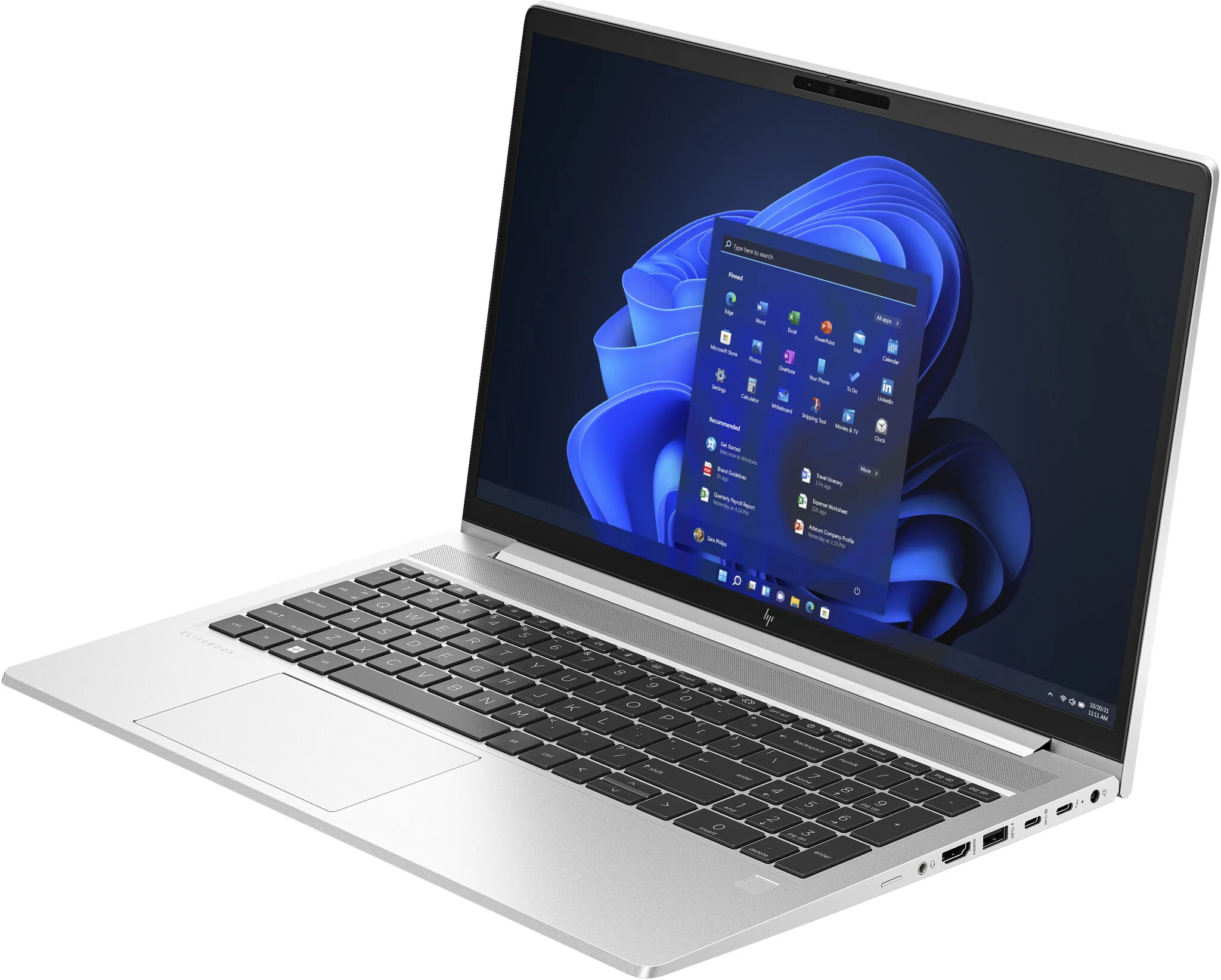HP EliteBook 650 G10 Laptop - 39.6 cm (15.6") - Intel® Core™ i5-1335U - 16 GB DDR4-SDRAM - 512 GB SSD - Wi-Fi 6E - Windows 11 Pro - Silver - Image 3
