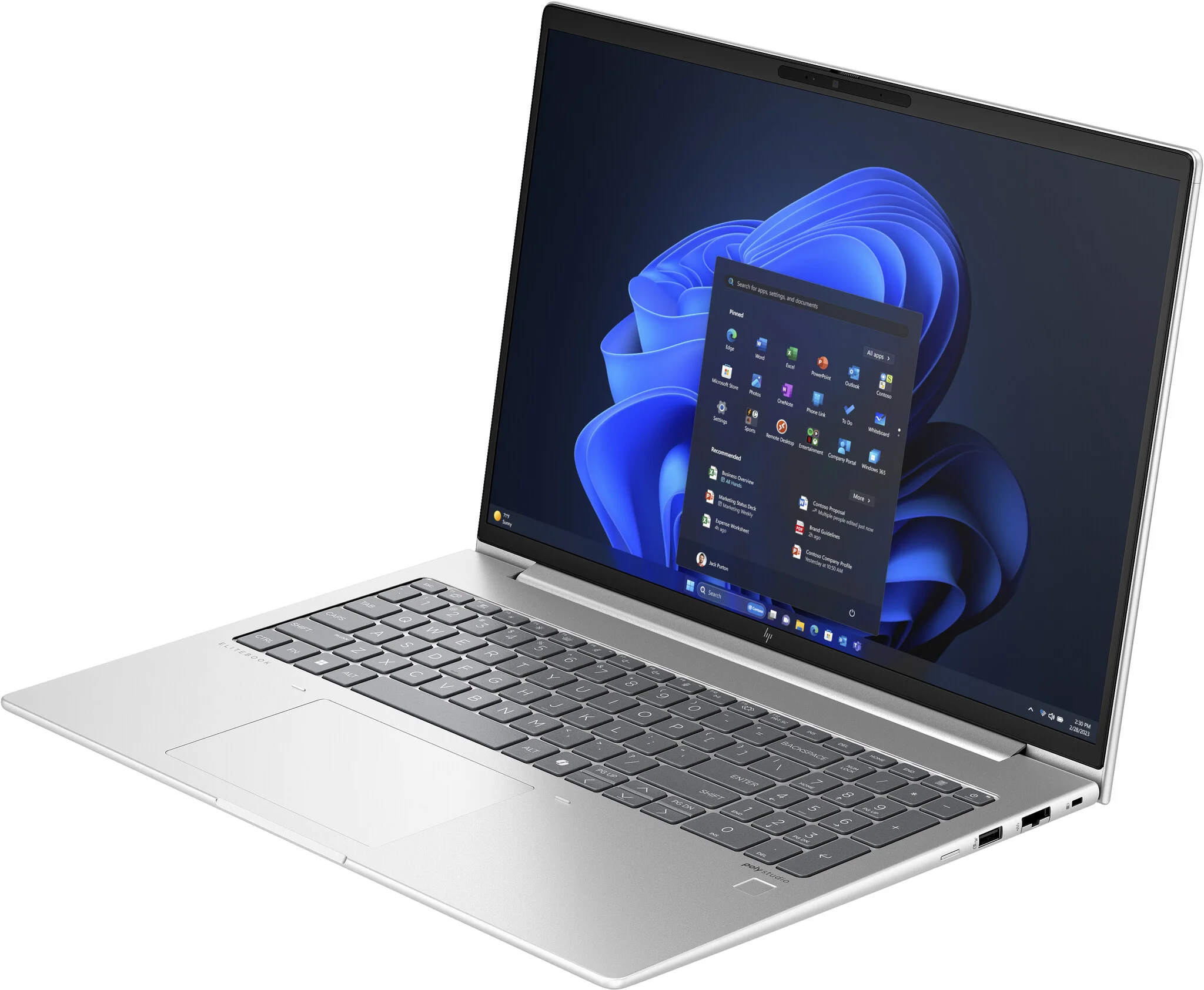 HP EliteBook 660 G11 Laptop - 40.6 cm (16") - Intel Core Ultra 5 125U - 8 GB DDR5-SDRAM - 512 GB SSD - Wi-Fi 6E - Windows 11 Pro - Silver - Image 3