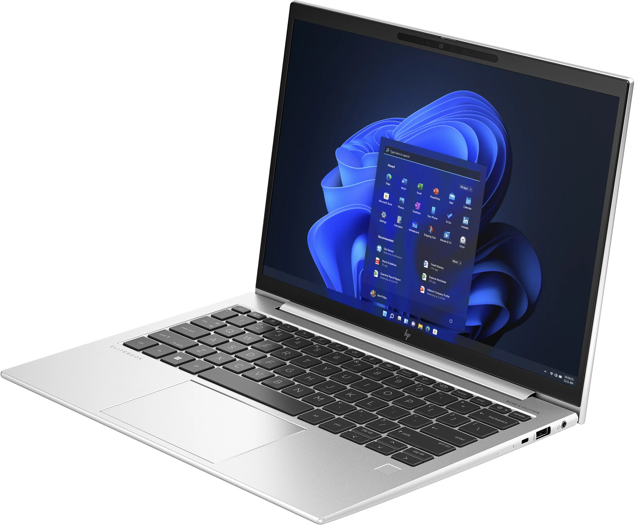 HP EliteBook 830 13 G10 Laptop - 33.8 cm (13.3") - Intel® Core™ i5-1335U - 16 GB LPDDR5-SDRAM - 512 GB SSD - Wi-Fi 6E - Windows 11 Pro - Silver - Image 3