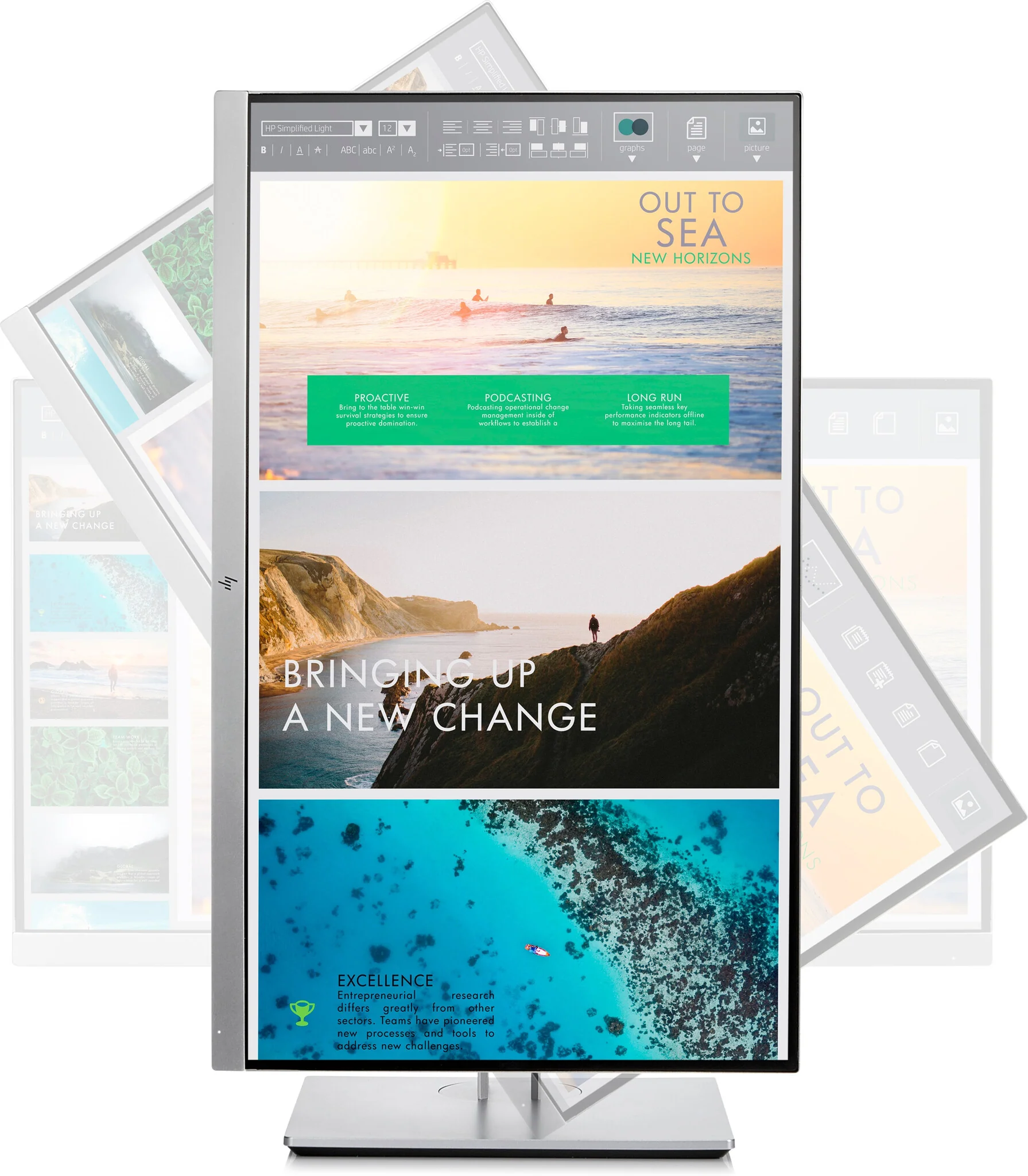 HP EliteDisplay E233 - 58.4 cm (23") - 1920 x 1080 pixels Full HD LED Monitor - Image 6