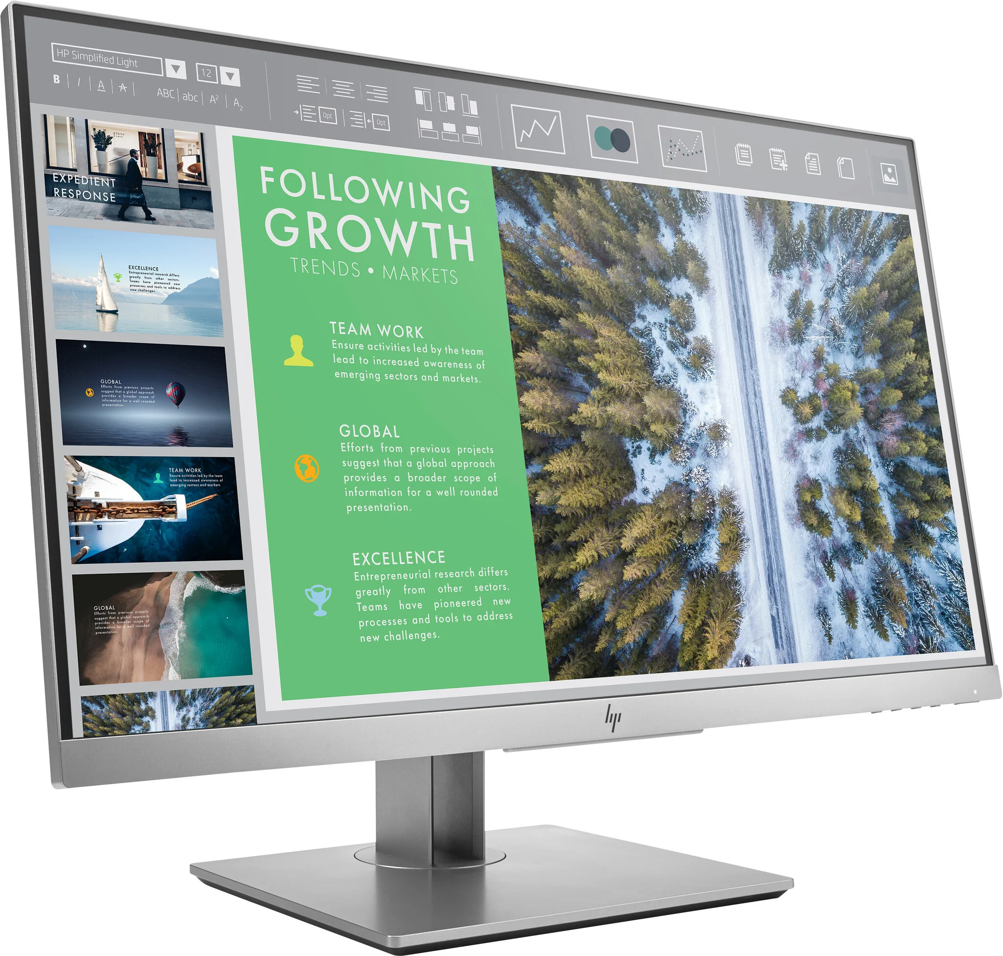 HP EliteDisplay E243 - 60.5 cm (23.8") - 1920 x 1080 pixels Full HD LED Monitor - Image 2