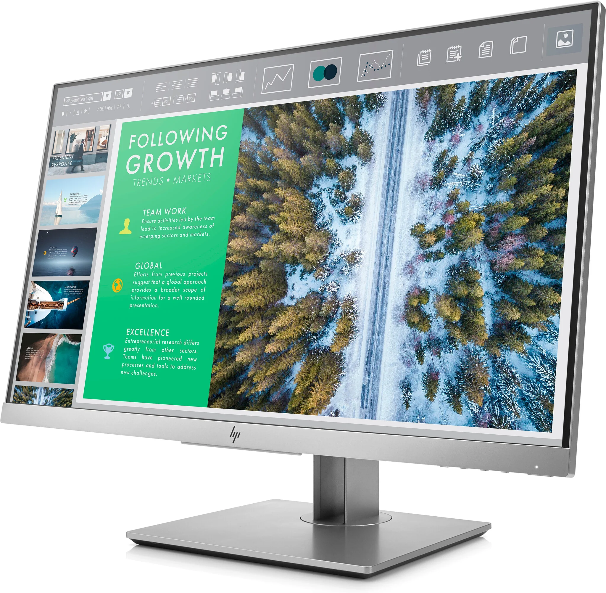 HP EliteDisplay E243 - 60.5 cm (23.8") - 1920 x 1080 pixels Full HD LED Monitor - Image 3
