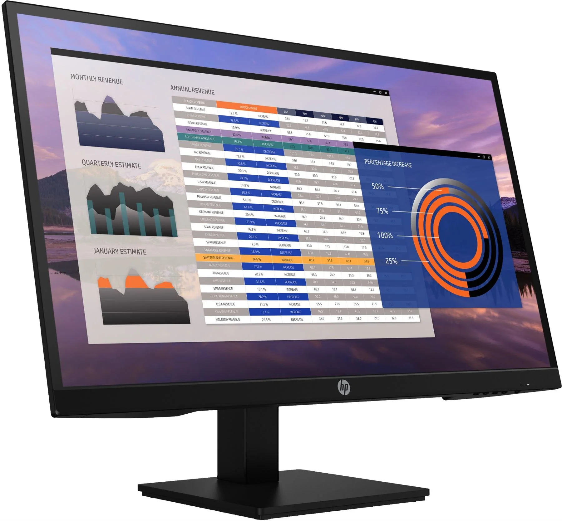 HP P27h G4 68.6 cm (27") 1920 x 1080 pixels Full HD IPS Monitor