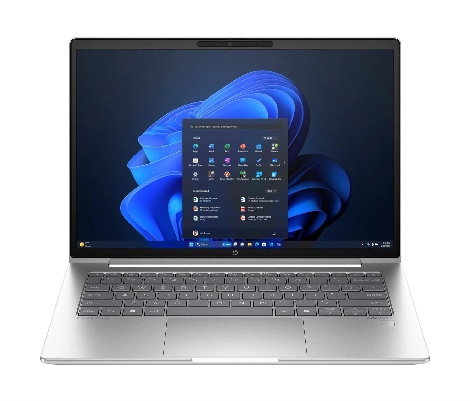 HP ProBook 440 14 inch G11 Notebook PC Wolf Pro Security Edition Intel Core Ultra 5 125U Laptop 35.6 cm (14") WUXGA 16 GB DDR5-SDRAM 512 GB SSD Wi-Fi 6E (802.11ax) Windows 11 Pro Silver