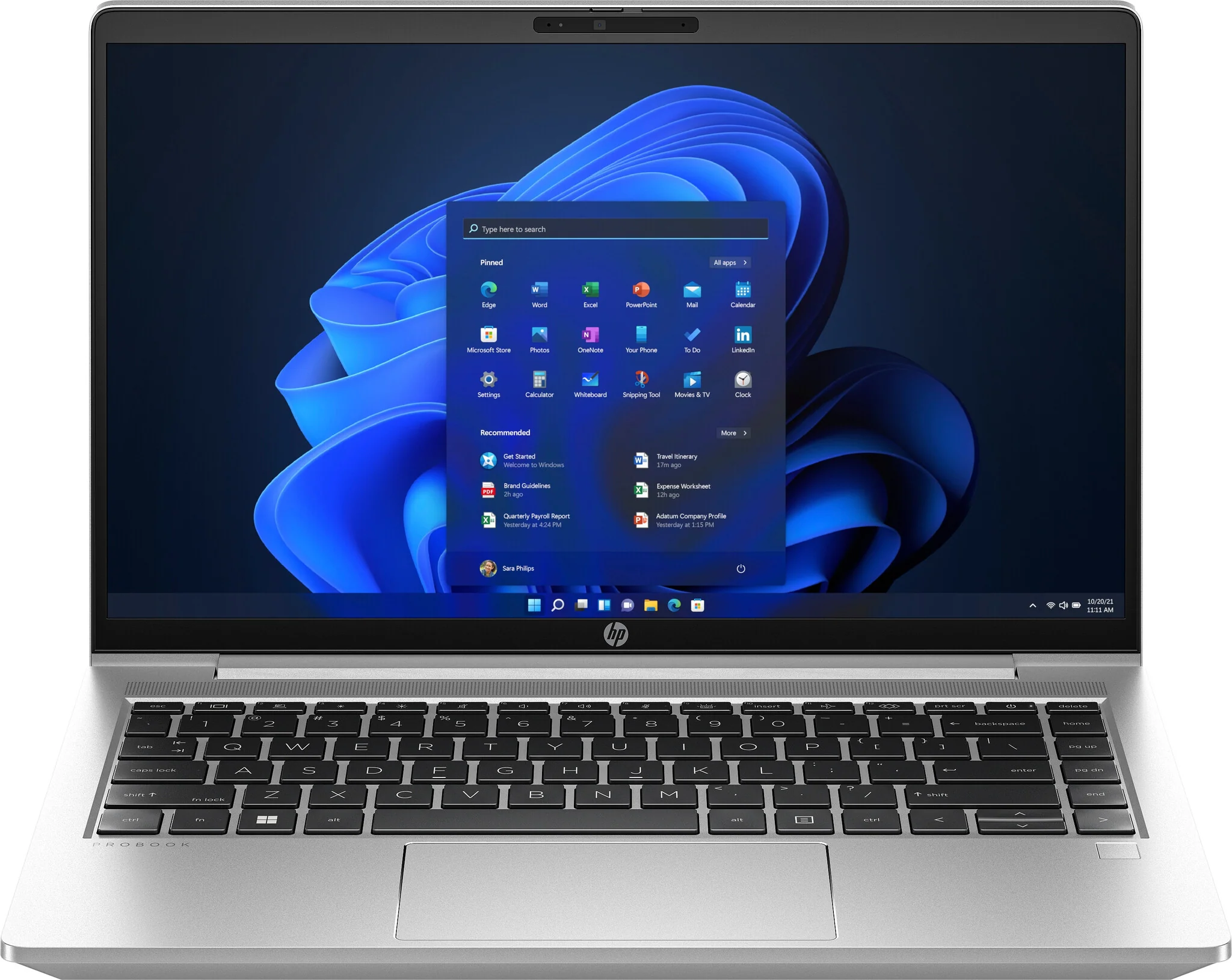HP ProBook 445 G10 Laptop - 35.6 cm (14") - AMD Ryzen™ 5 7530U - 8 GB DDR4-SDRAM - 256 GB SSD - Wi-Fi 6E - Windows 11 Pro - Silver