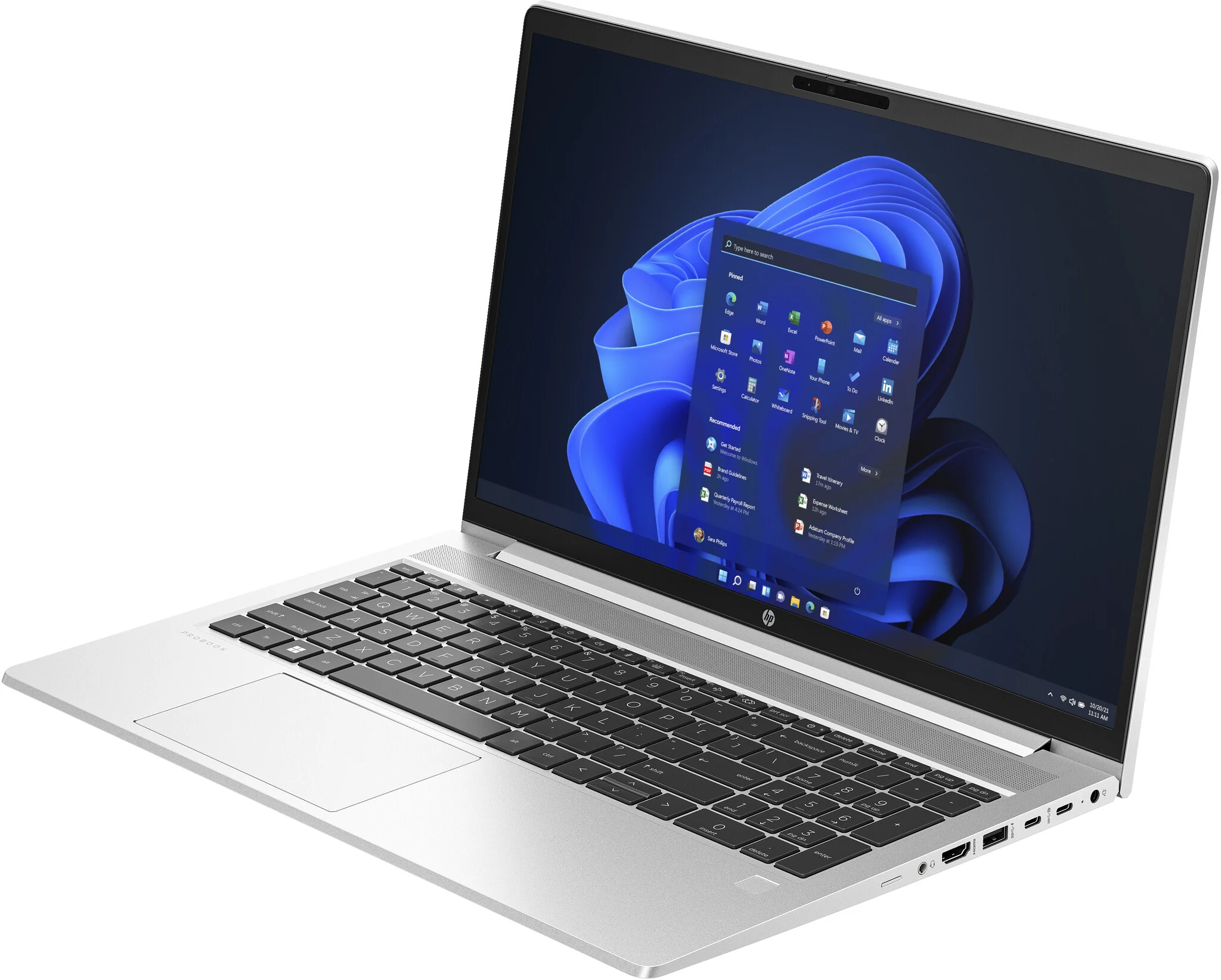 HP ProBook 450 15.6 G10 Laptop - 39.6 cm (15.6") - Intel® Core™ i5-1335U - 16 GB DDR4-SDRAM - 512 GB SSD - Wi-Fi 6E - Windows 11 Pro - Silver - Image 2