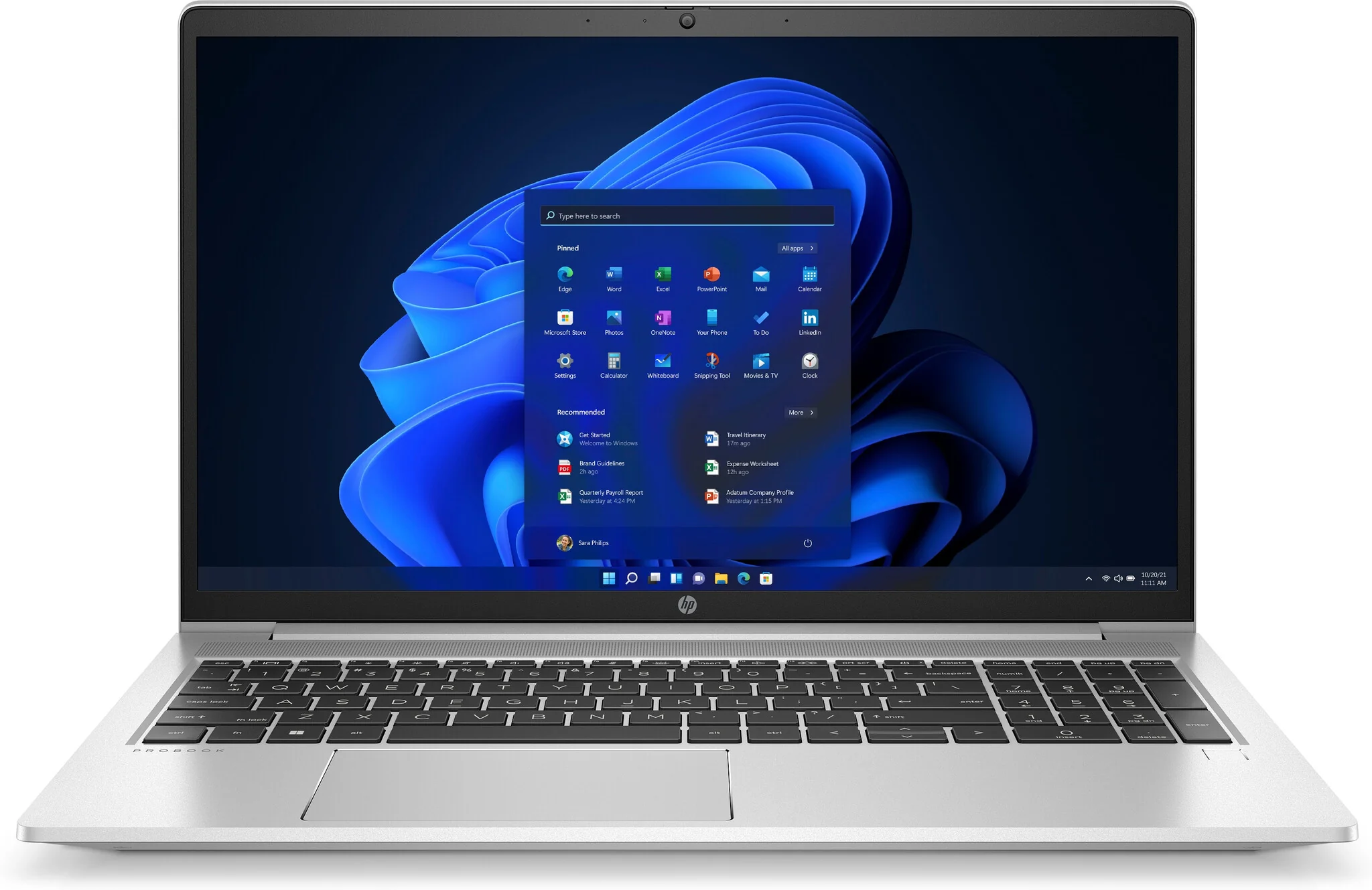 HP ProBook 450 G8 Laptop - 39.6 cm (15.6") - Intel® Core™ i5-1135G7 - 8 GB DDR4-SDRAM - 256 GB SSD - Wi-Fi 6 - Windows 10 Pro - Silver