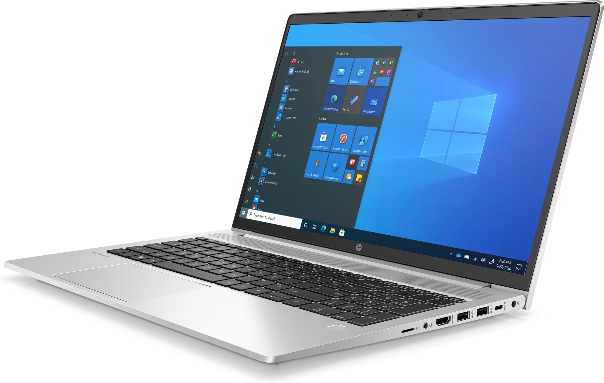 HP ProBook 450 G8 Laptop - 39.6 cm (15.6") - Intel® Core™ i5-1135G7 - 8 GB DDR4-SDRAM - 256 GB SSD - Wi-Fi 6 - Windows 10 Pro - Silver - Image 2