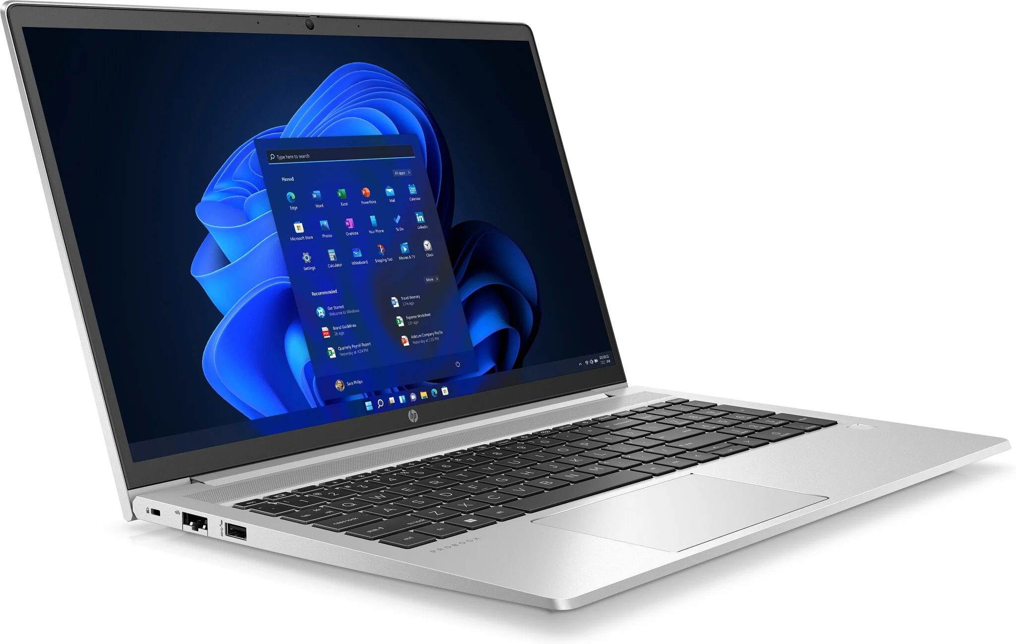 HP ProBook 450 G8 Laptop - 39.6 cm (15.6") - Intel® Core™ i5-1135G7 - 8 GB DDR4-SDRAM - 256 GB SSD - Wi-Fi 6 - Windows 10 Pro - Silver - Image 3