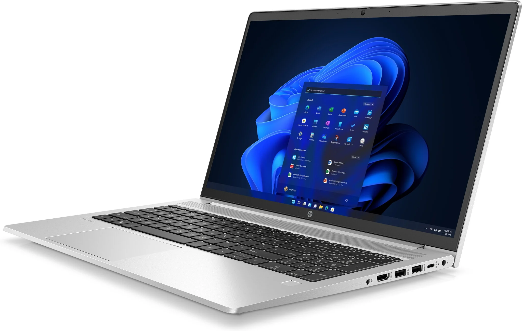 HP ProBook 450 G9 Laptop - 39.6 cm (15.6") - Intel® Core™ i7-1255U - 16 GB DDR4-SDRAM - 512 GB SSD - Wi-Fi 6 - Windows 11 Pro - Silver - Image 2