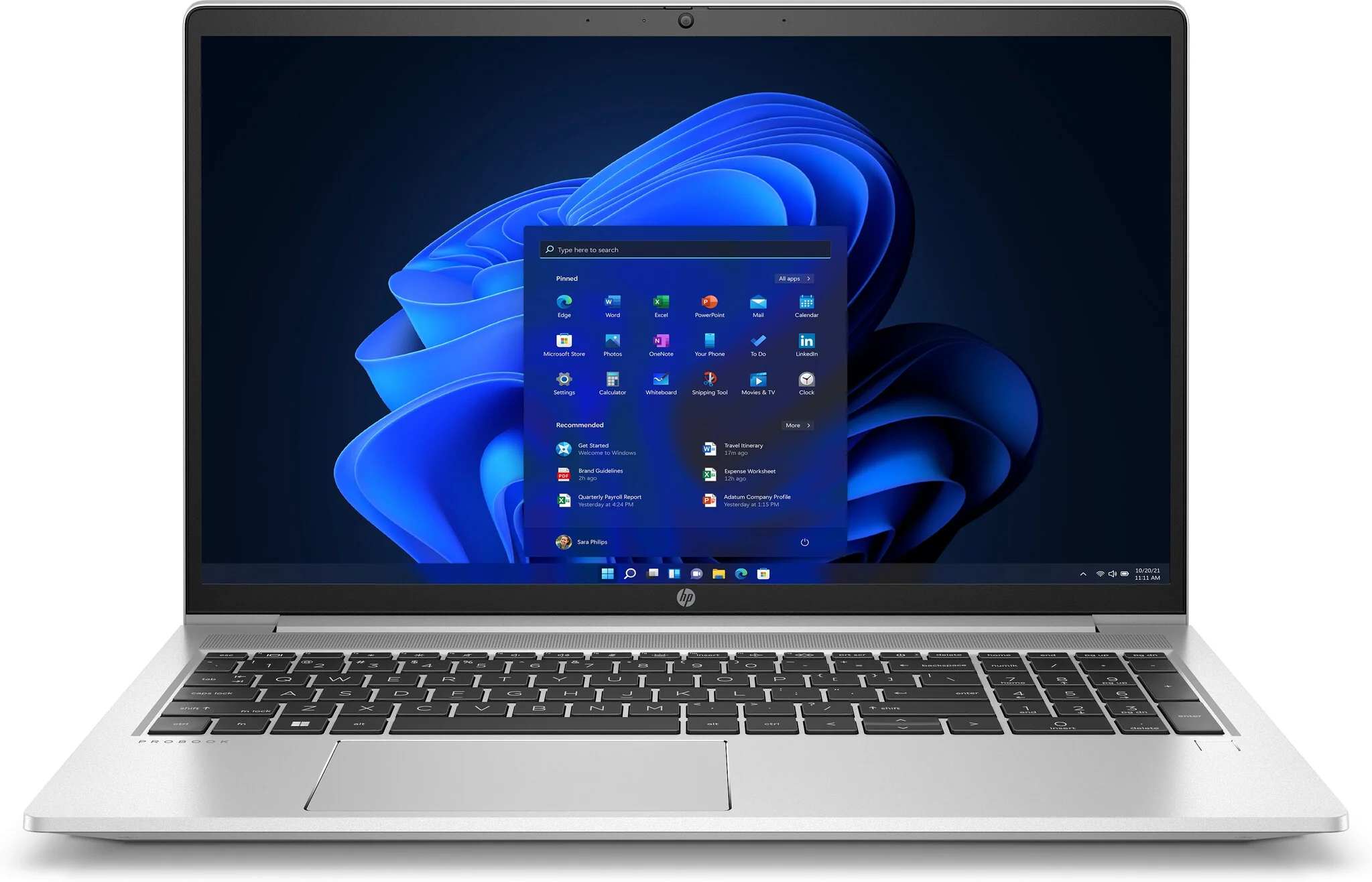 HP ProBook 455 G9 Laptop - 39.6 cm (15.6") - AMD Ryzen™ 5 5625U - 16 GB DDR4-SDRAM - 512 GB SSD - Wi-Fi 6 - Windows 11 Pro - Silver