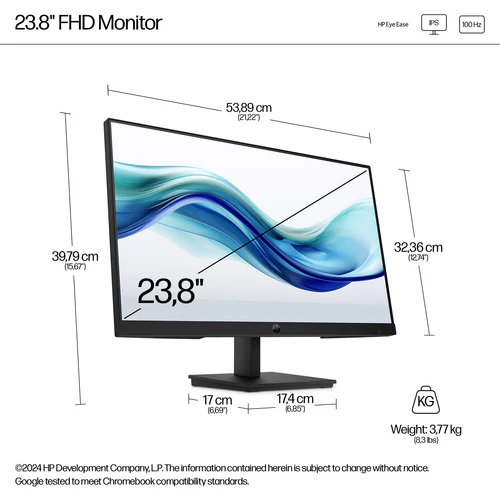 HP Series 3 Pro 324PF - 60.5 cm (23.8") - 1920 x 1080 pixels FHD LED Monitor - Image 6
