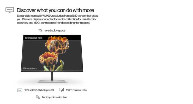 HP Series 7 Pro 24 inch WUXGA Monitor - 724pn PVC Free - Image 11
