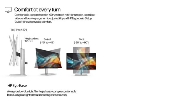 HP Series 7 Pro 24 inch WUXGA Monitor - 724pn PVC Free - Image 16
