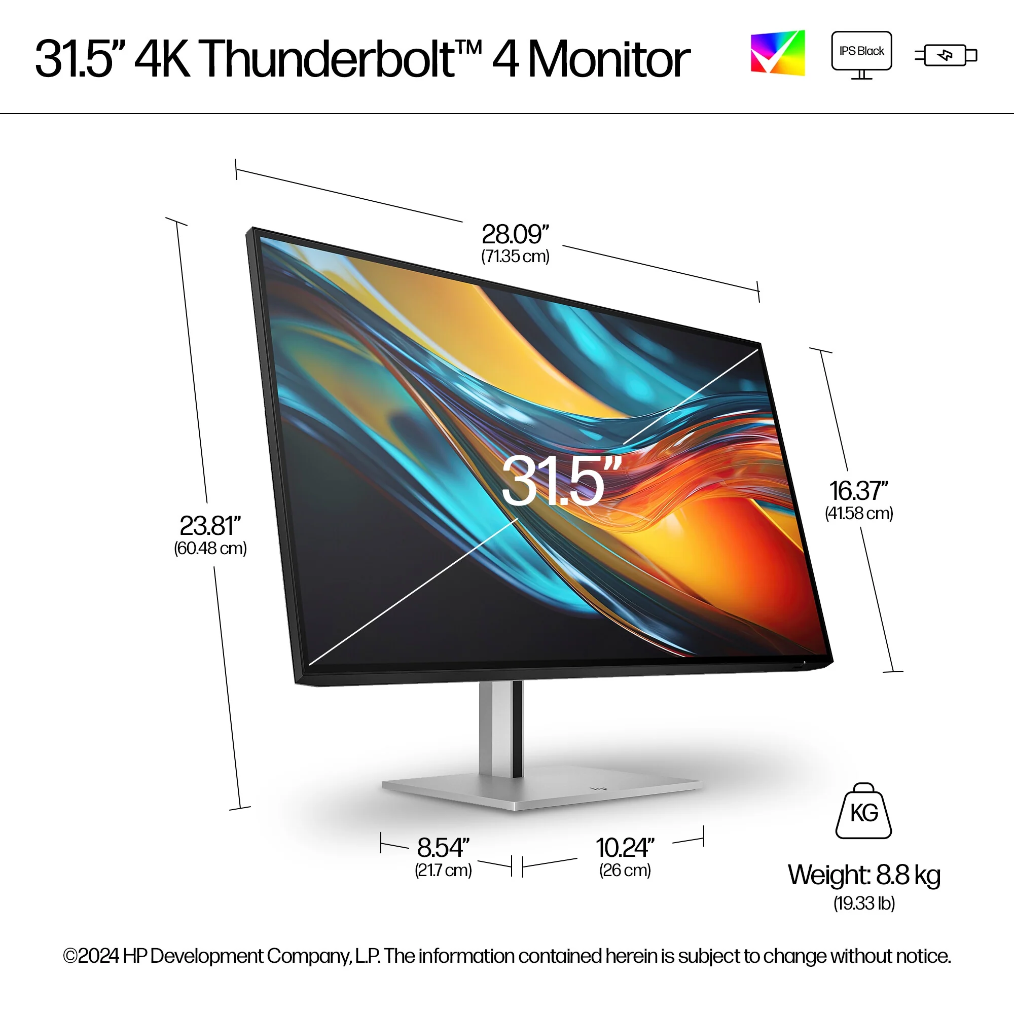 HP Series 7 Pro 31.5 inch 4K Thunderbolt 4 Monitor - 732pk - Image 12