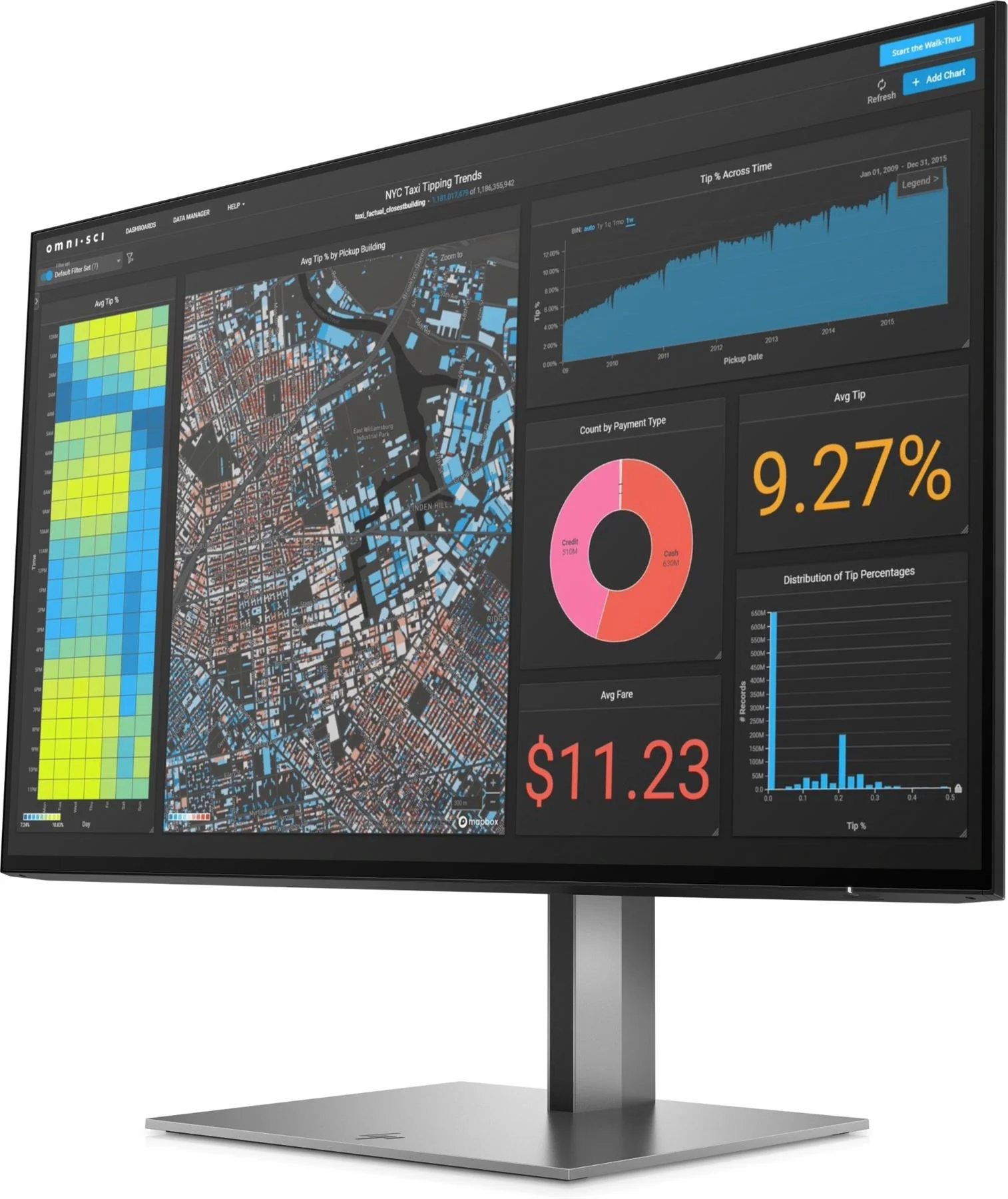 HP Z24f G3 60.5 cm (23.8") 1920 x 1080 pixels Full HD Silver Monitor