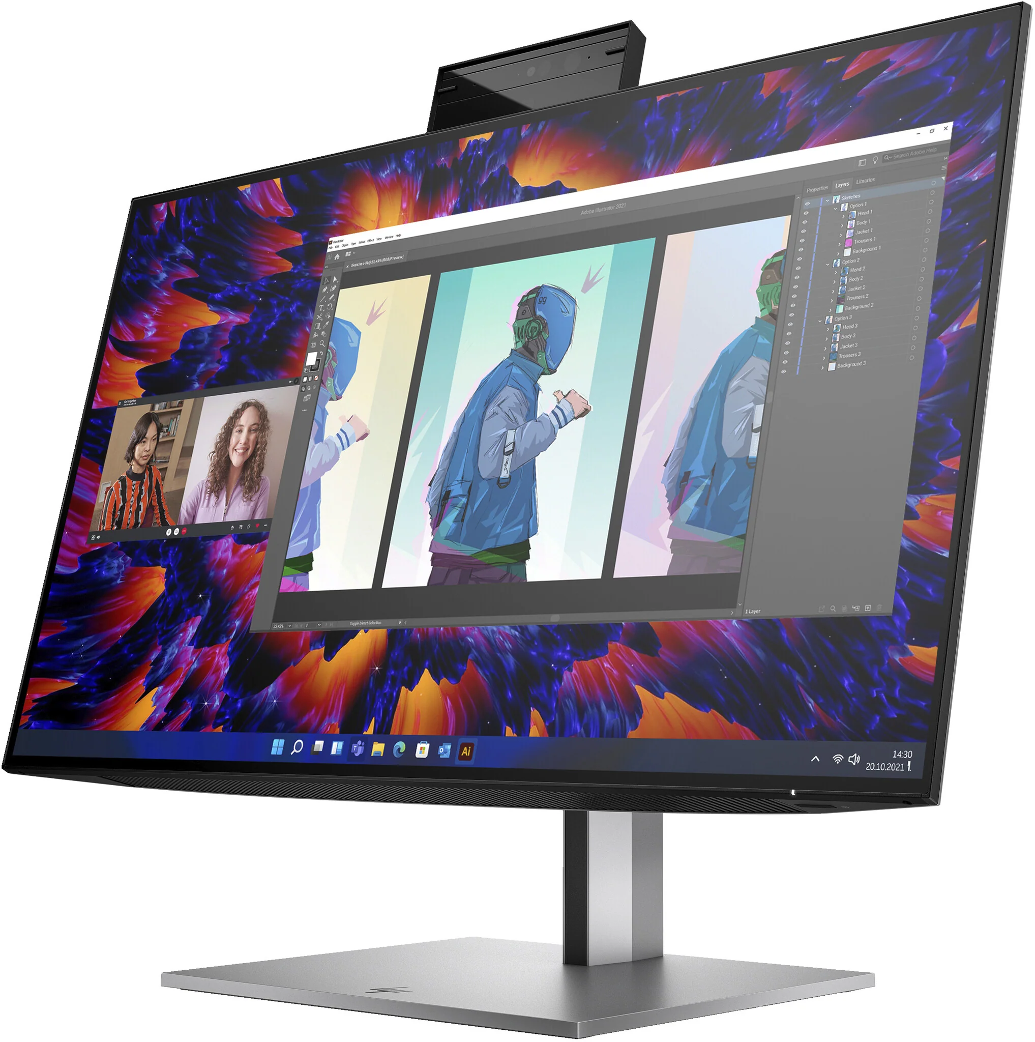 HP Z24M G3 - 60.5 cm (23.8") - 2560 x 1440 pixels Quad HD Monitor - Image 3