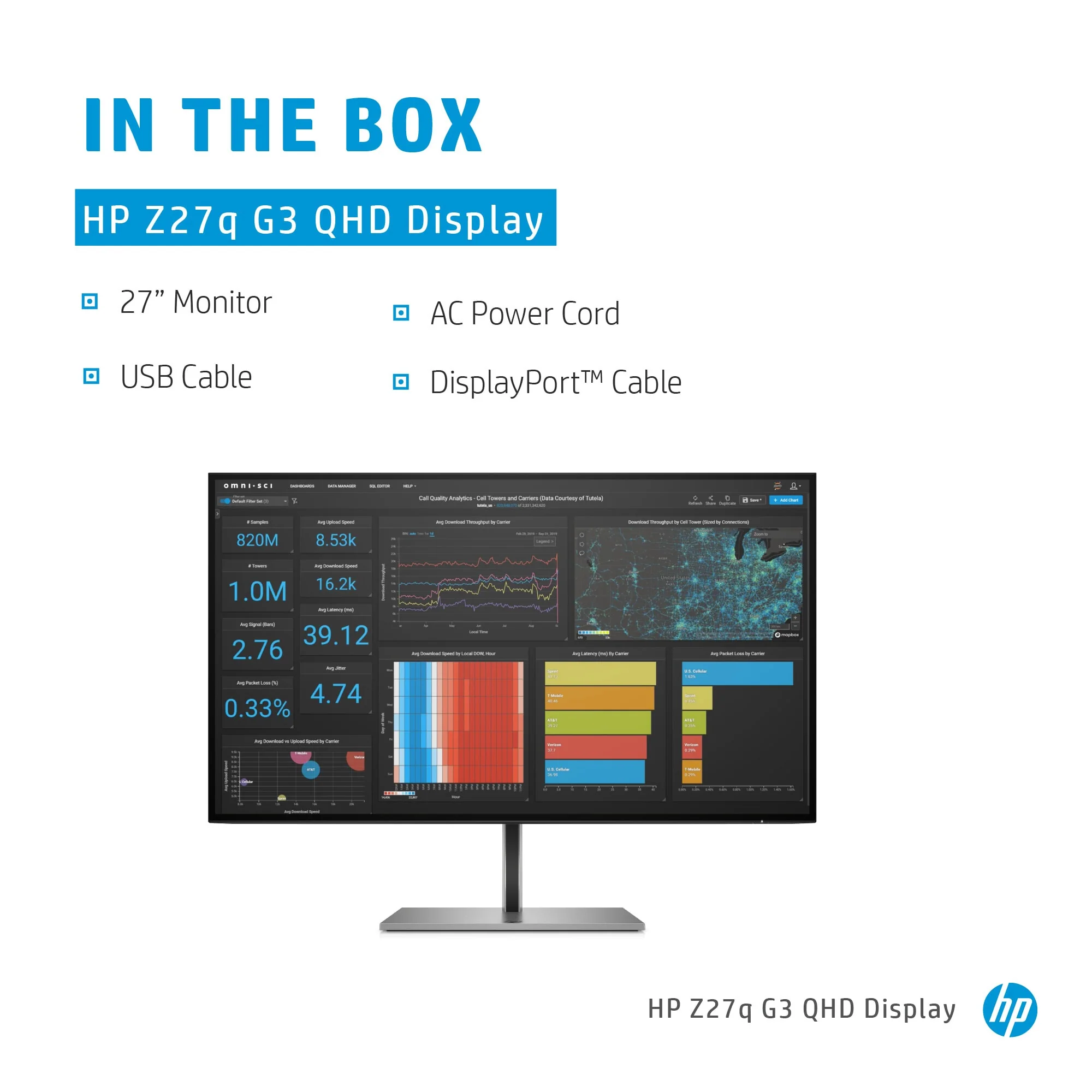 HP Z27Q G3 - 68.6 cm (27") - 2560 x 1440 pixels Quad HD LED Monitor - Image 9