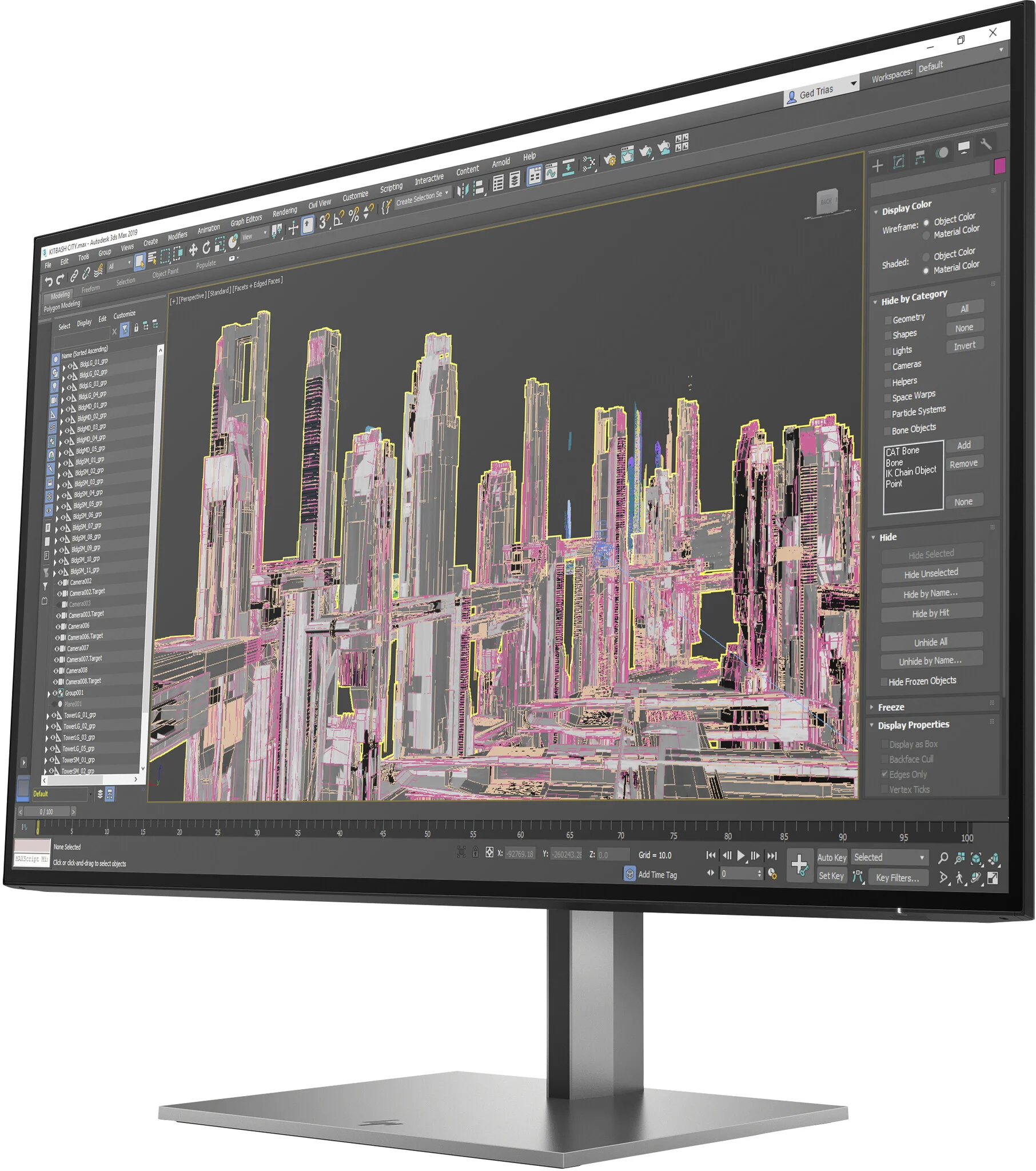 HP Z27U G3 - 68.6 cm (27") - 2560 x 1440 pixels 2K Ultra HD LED Monitor - Image 3