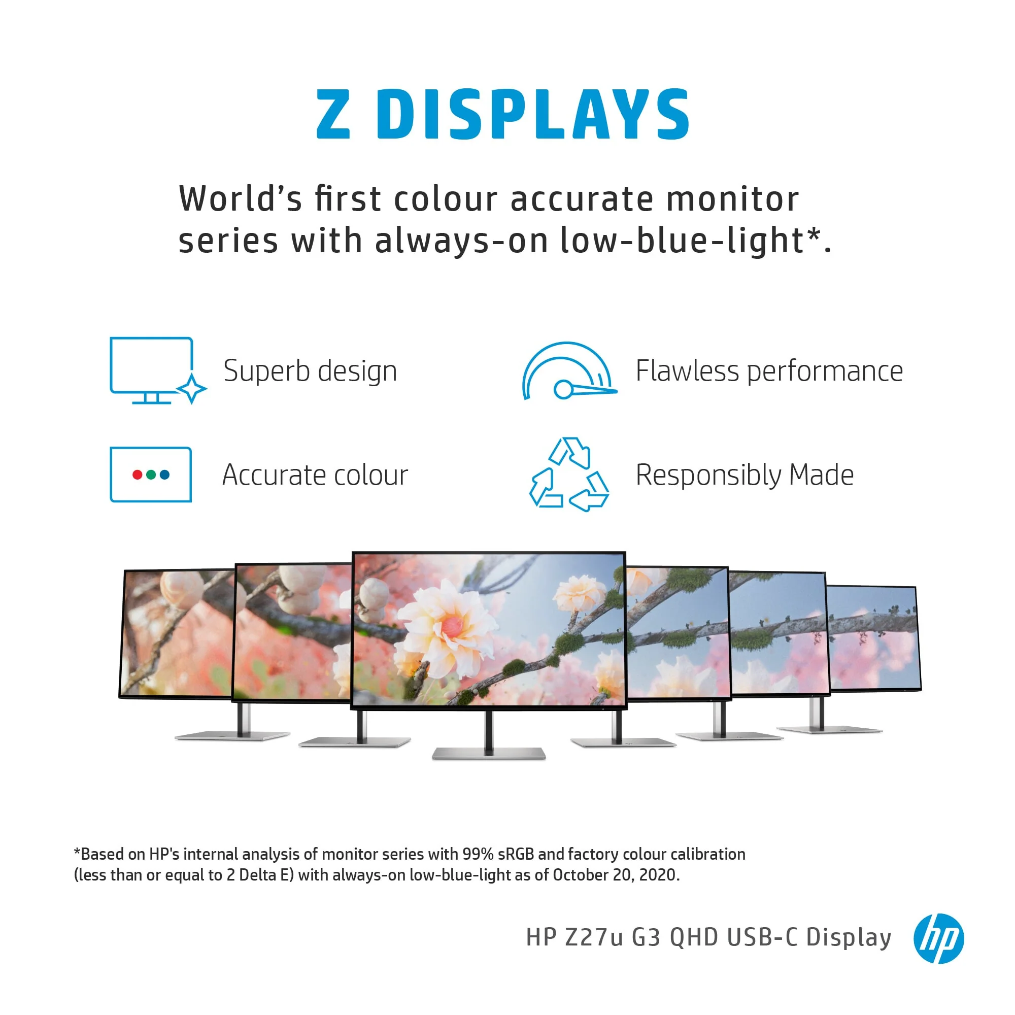 HP Z27U G3 - 68.6 cm (27") - 2560 x 1440 pixels 2K Ultra HD LED Monitor - Image 7