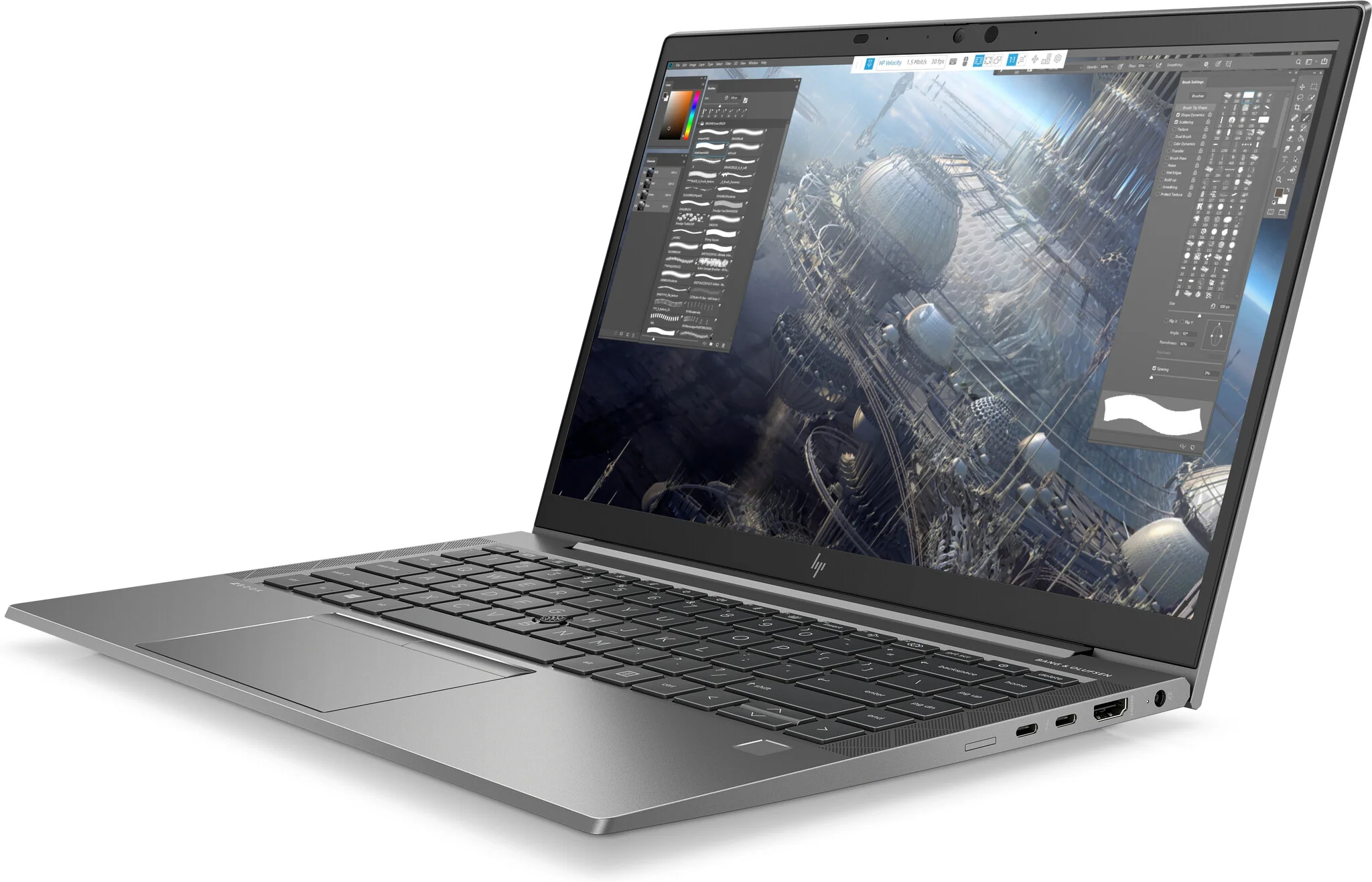 HP ZBook Firefly 14 G8 Laptop - 35.6 cm (14") - Intel® Core™ i7-1165G7 - 16 GB DDR4-SDRAM - 512 GB SSD - NVIDIA Quadro T500 - Wi-Fi 6 - Windows 11 Pro - Grey - Image 2